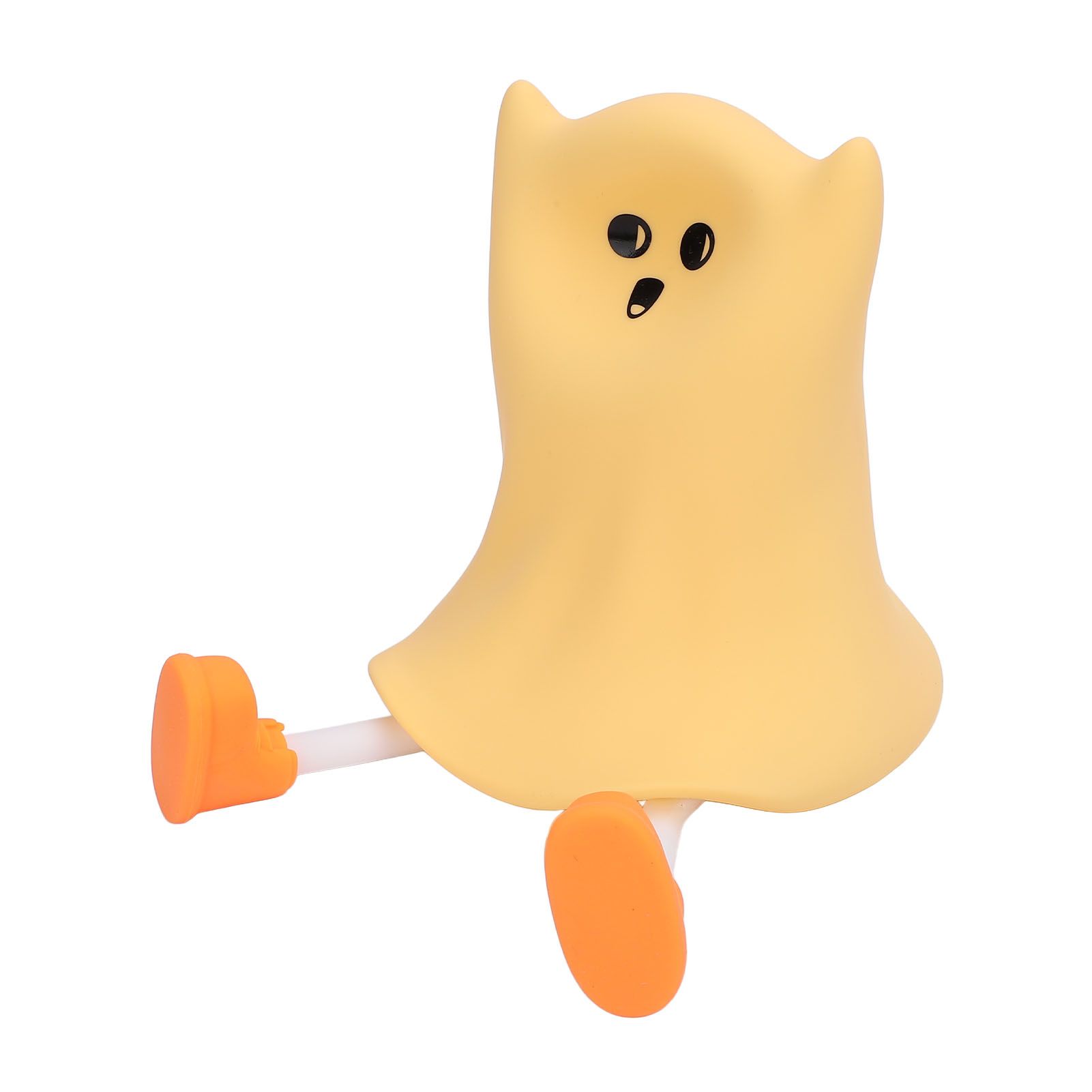 Ghost Night Light Silicone Cute Look Warm Light Adjustable Brightness Soft view 4