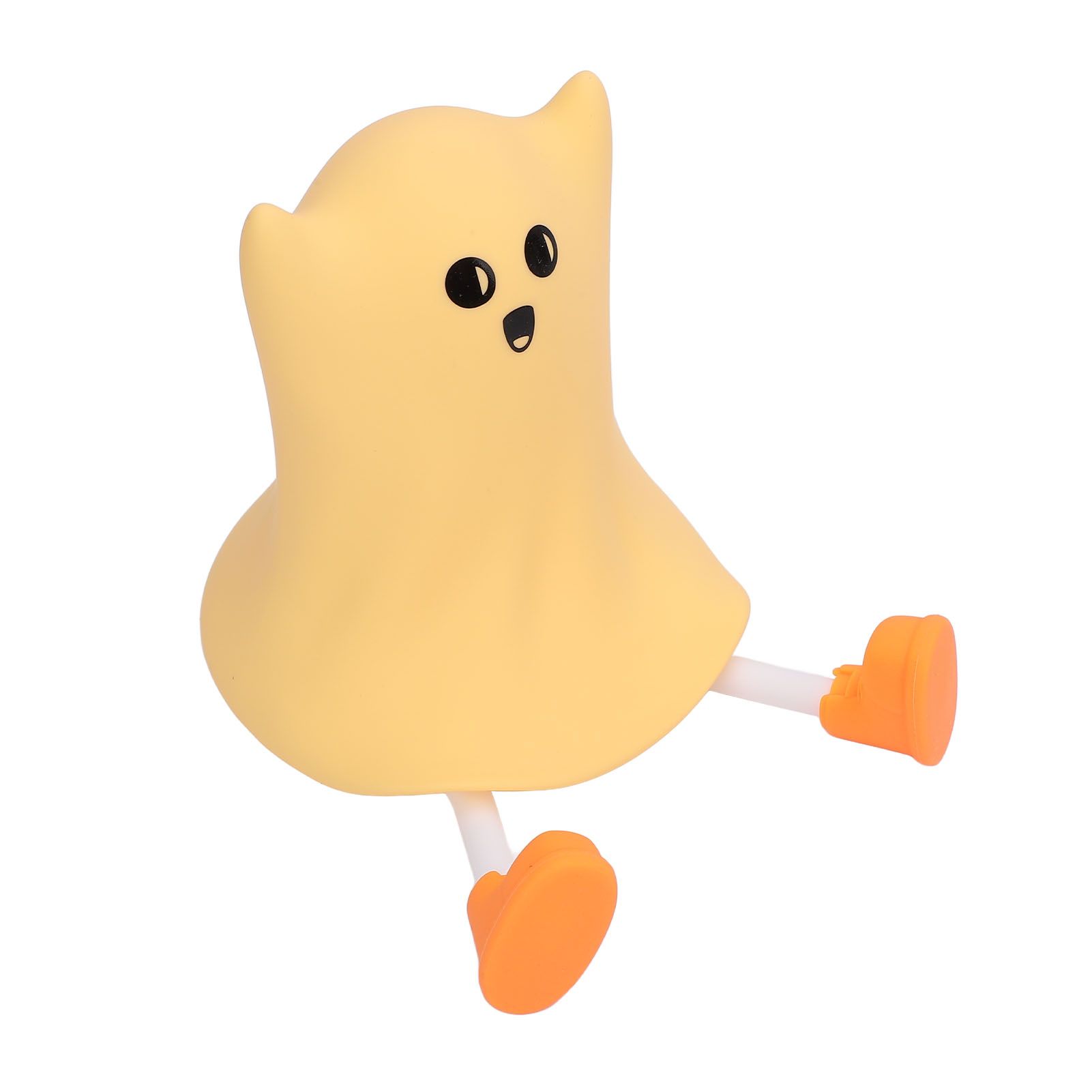 Ghost Night Light Silicone Cute Look Warm Light Adjustable Brightness Soft view 6