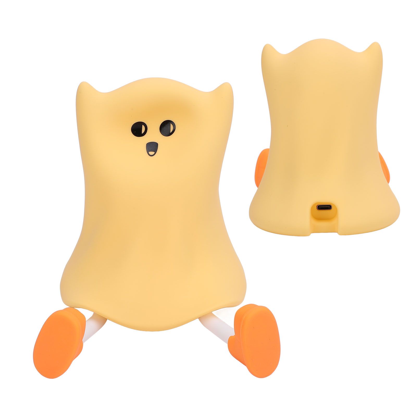 Ghost Night Light Silicone Cute Look Warm Light Adjustable Brightness Soft view 10