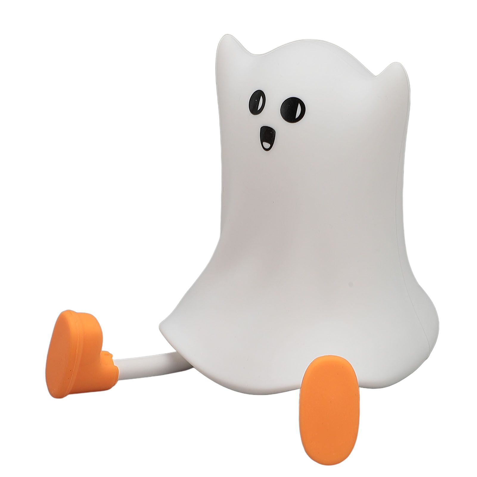 Night Light Cute Silicone Rechargeable 3000K Warm Light Dimmable LED Tap Ghost view 4