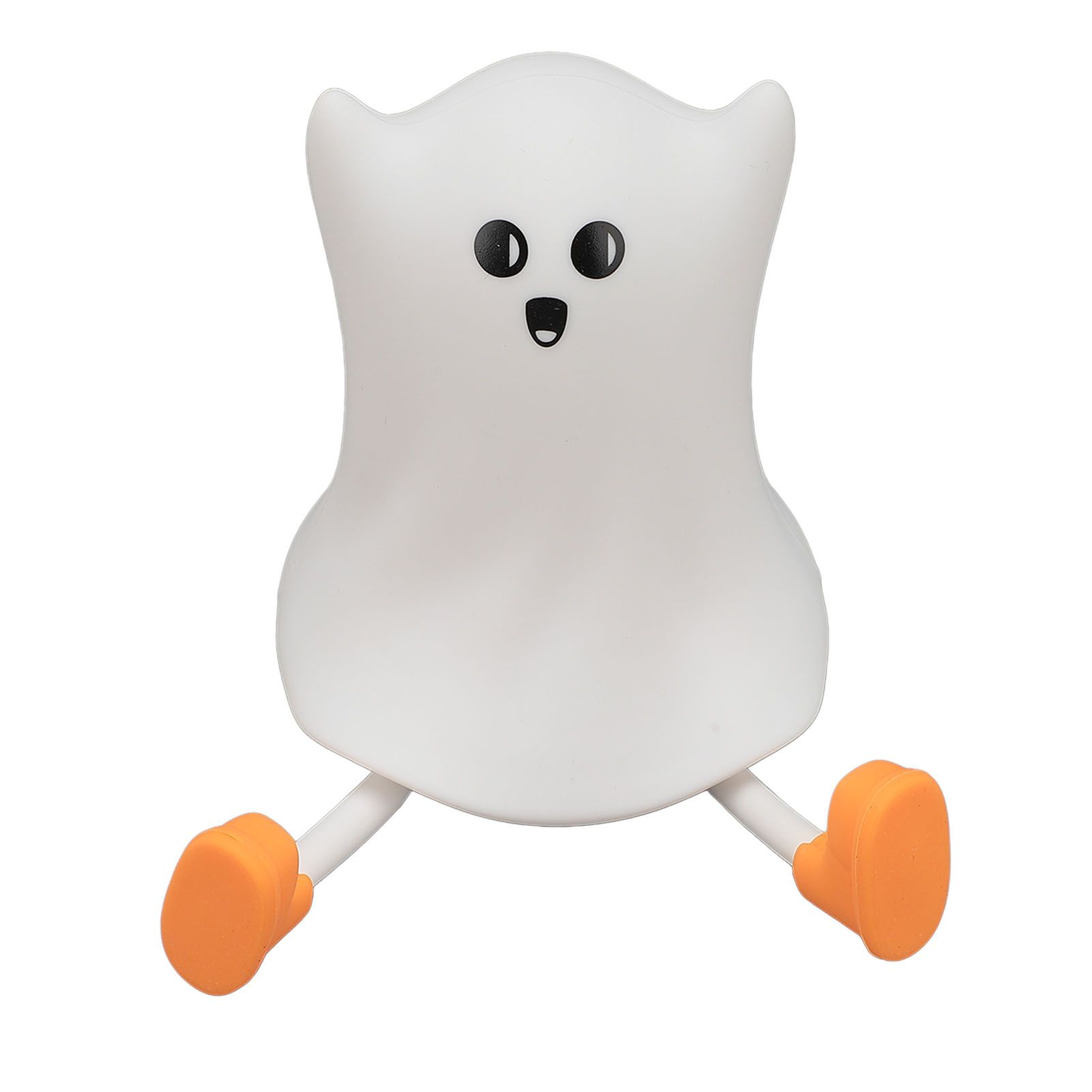 Night Light Cute Silicone Rechargeable 3000K Warm Light Dimmable LED Tap Ghost view 6