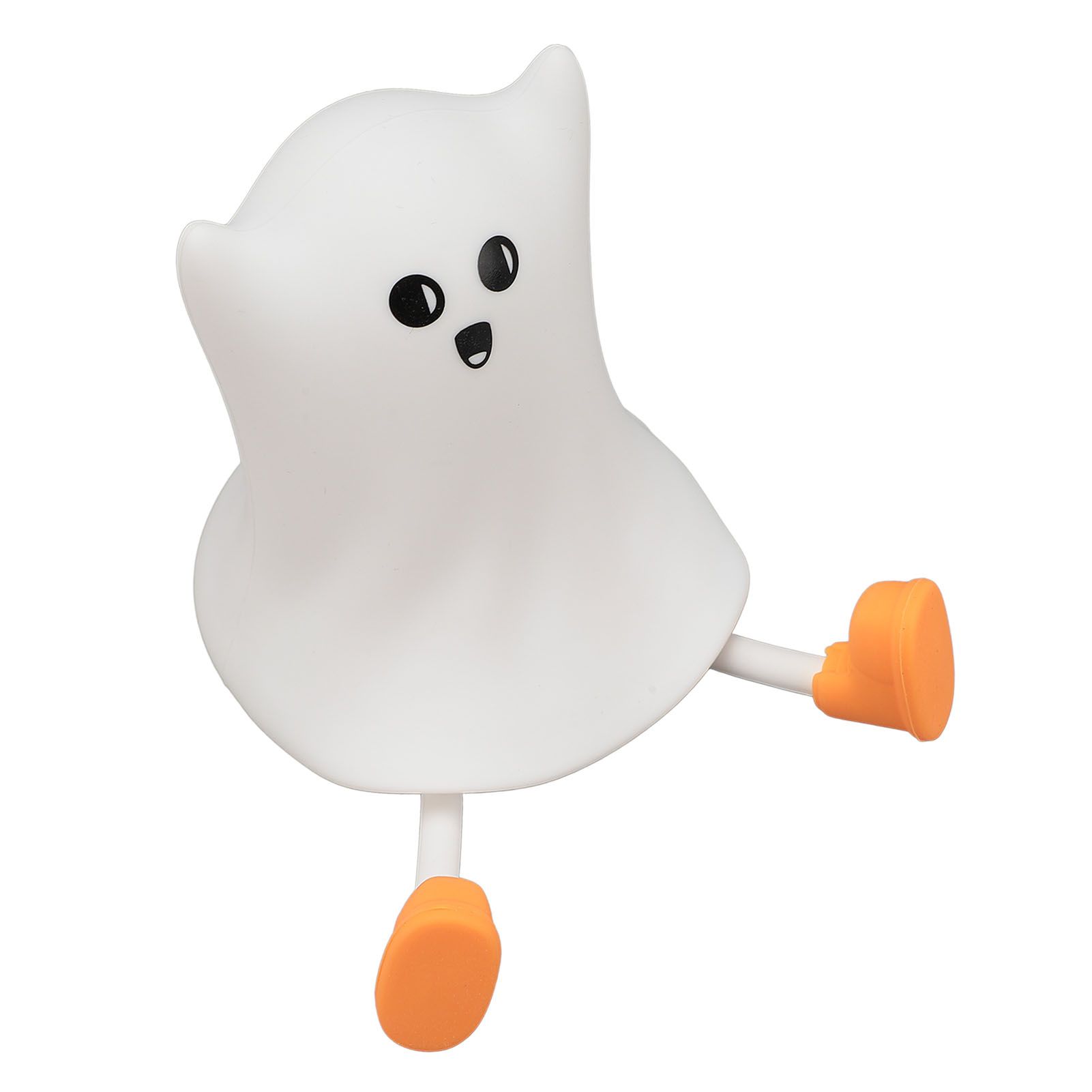 Night Light Cute Silicone Rechargeable 3000K Warm Light Dimmable LED Tap Ghost view 8