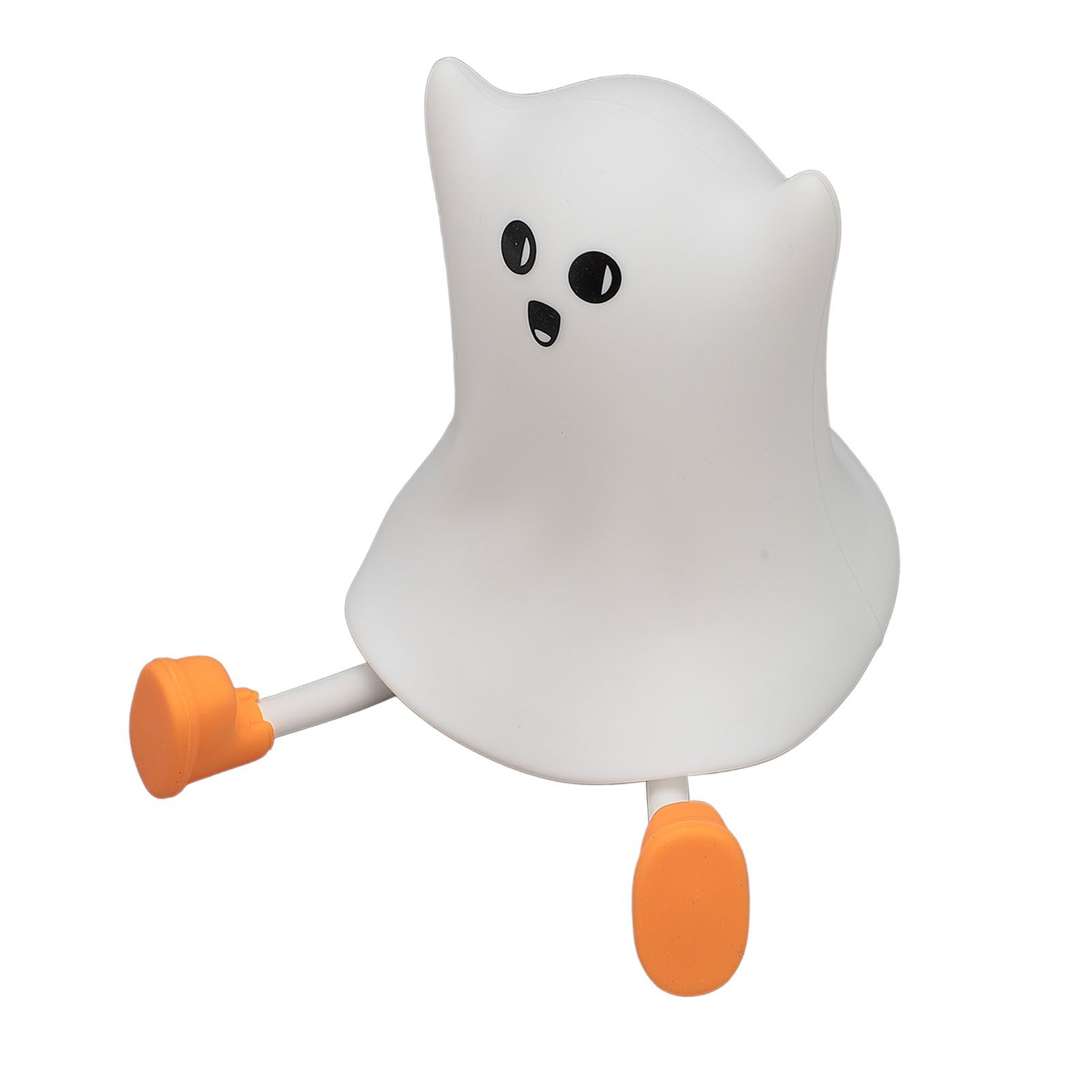 Night Light Cute Silicone Rechargeable 3000K Warm Light Dimmable LED Tap Ghost view 9