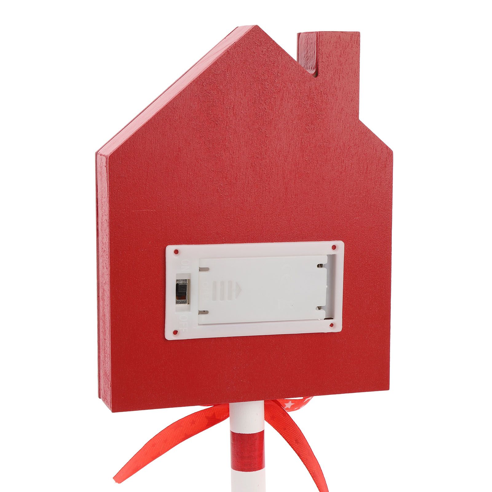 Xmas Santa Stop Here Sign with Led Lights Battery Operated Xmas Stop Sign view 5