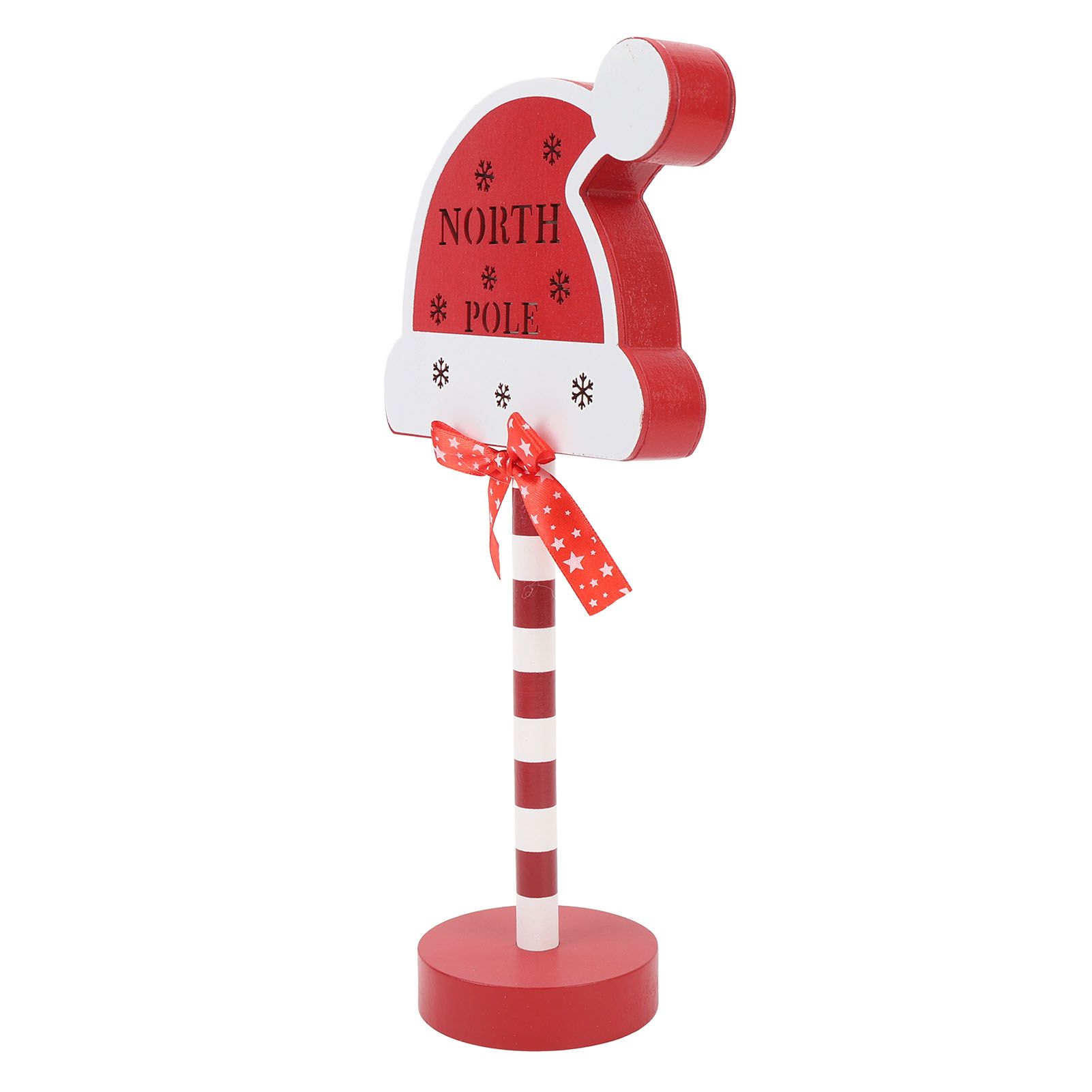 Xmas Decorative Table Lamp Battery Operated LED North Poles Sign Night Light