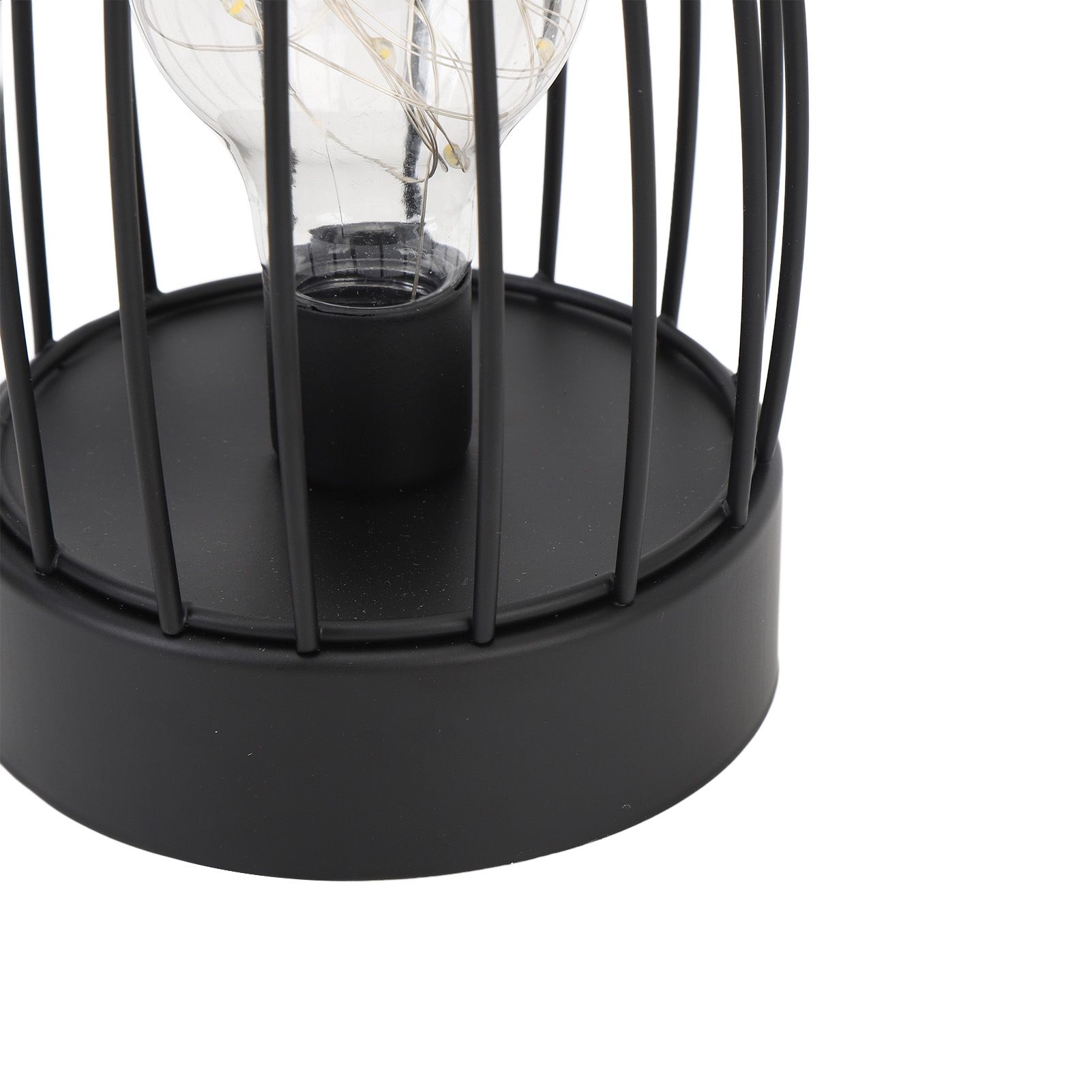 Table Lantern Vintage Warm Light Metal Portable Battery Powered Decorative view 7