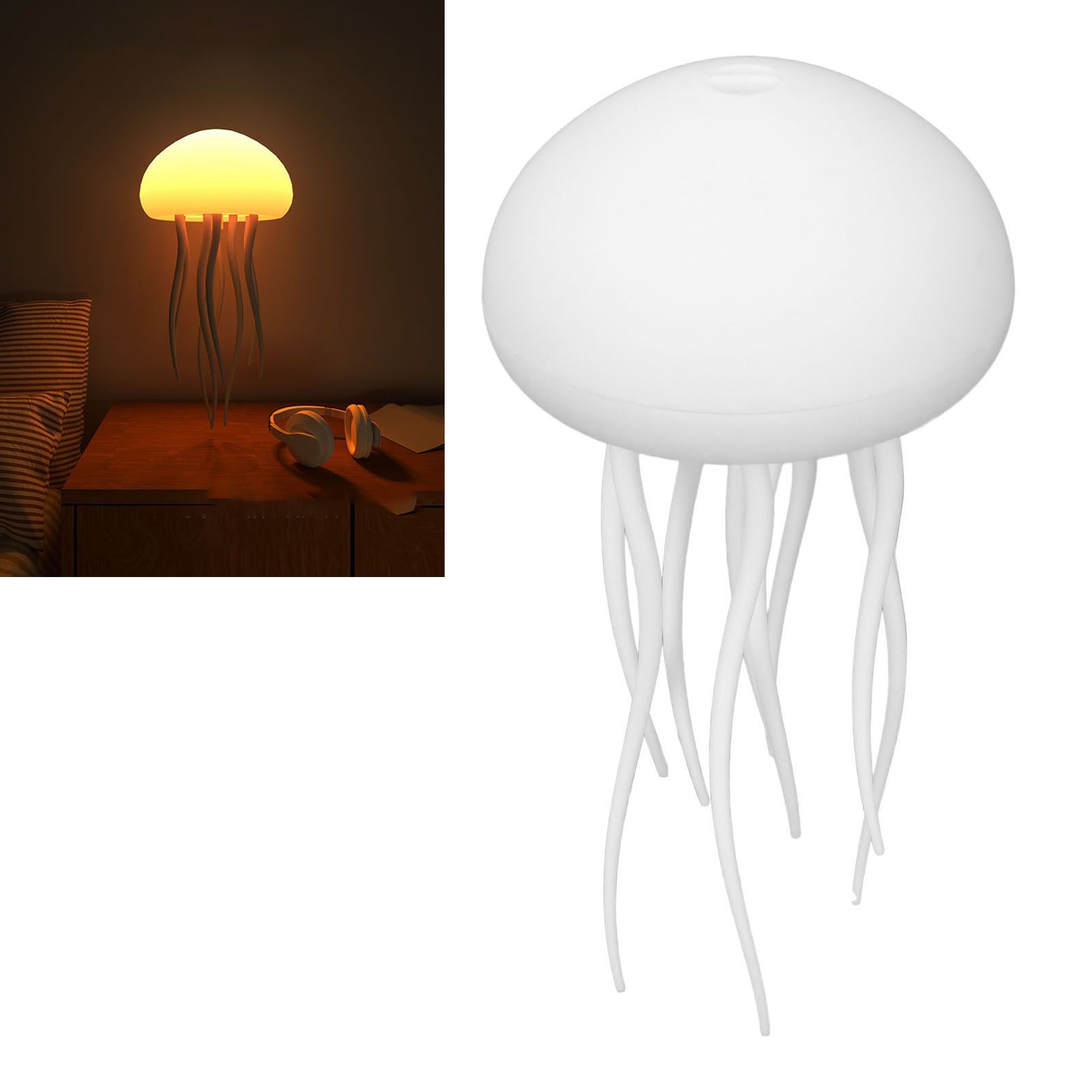 Jellyfish Lamp with Dancing Legs Voice Control Full Color Gradient Hanging view 12