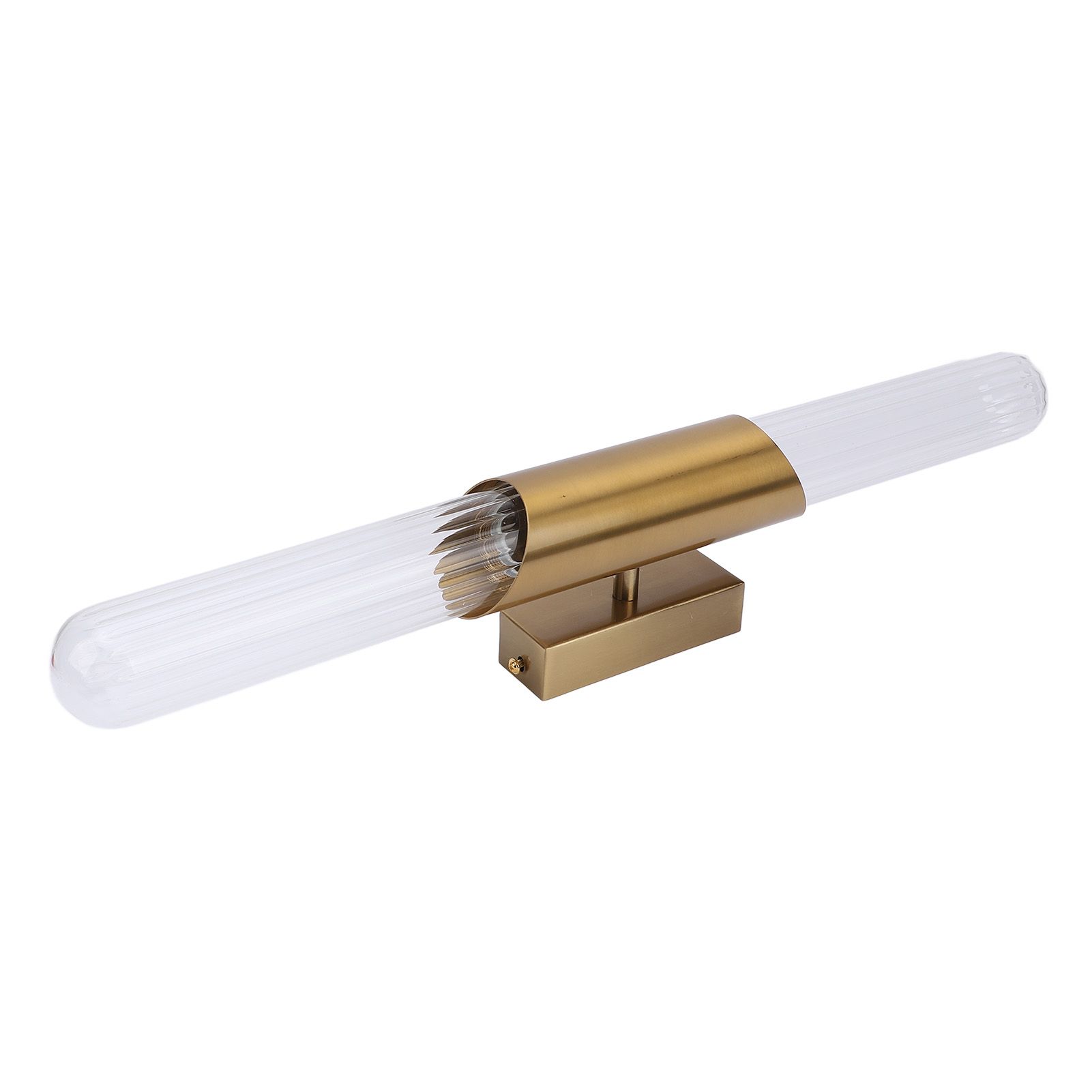 Wall Light Fixture Gold Brushed Metal Glass Lampshade Elegant Modern Wall view 4