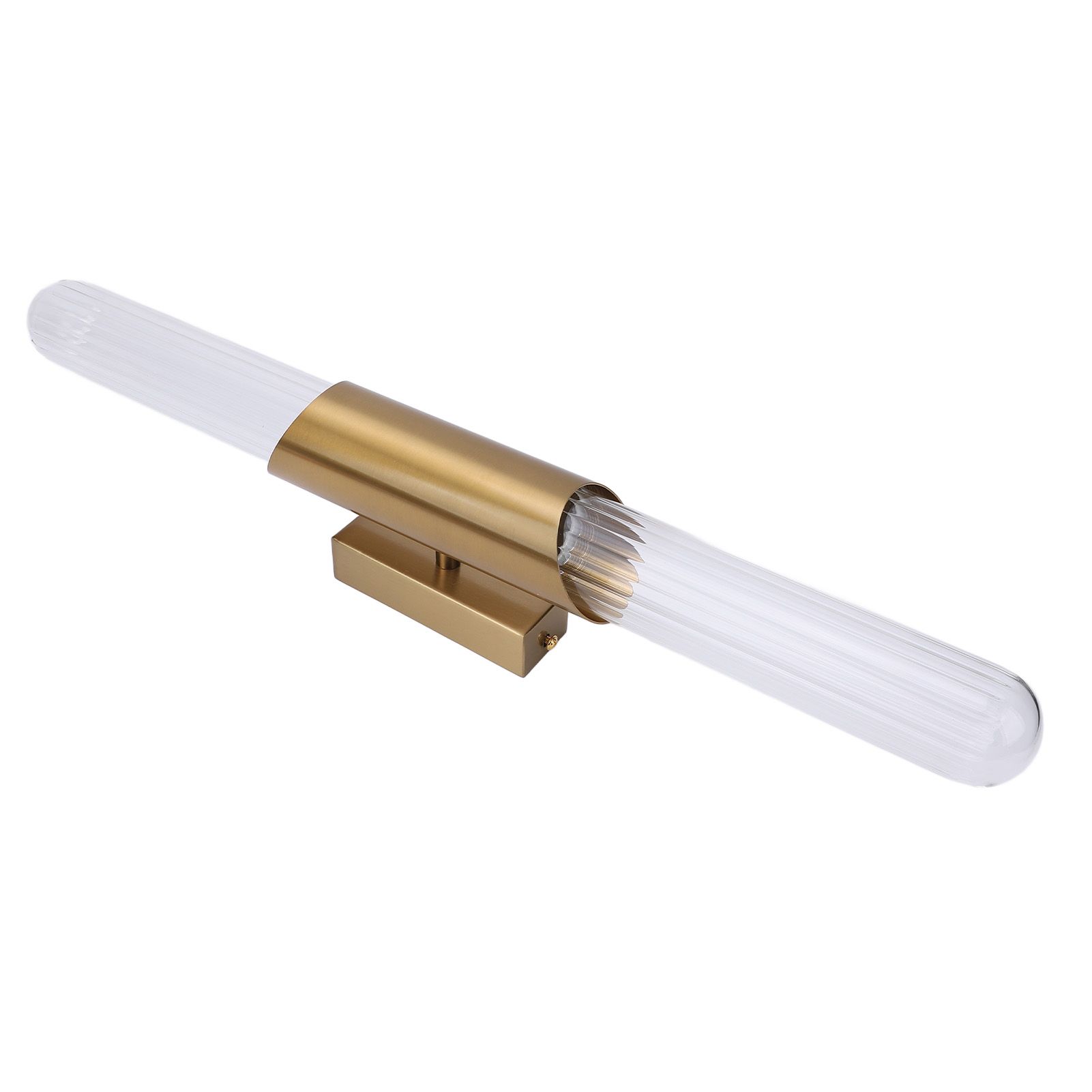 Wall Light Fixture Gold Brushed Metal Glass Lampshade Elegant Modern Wall view 8