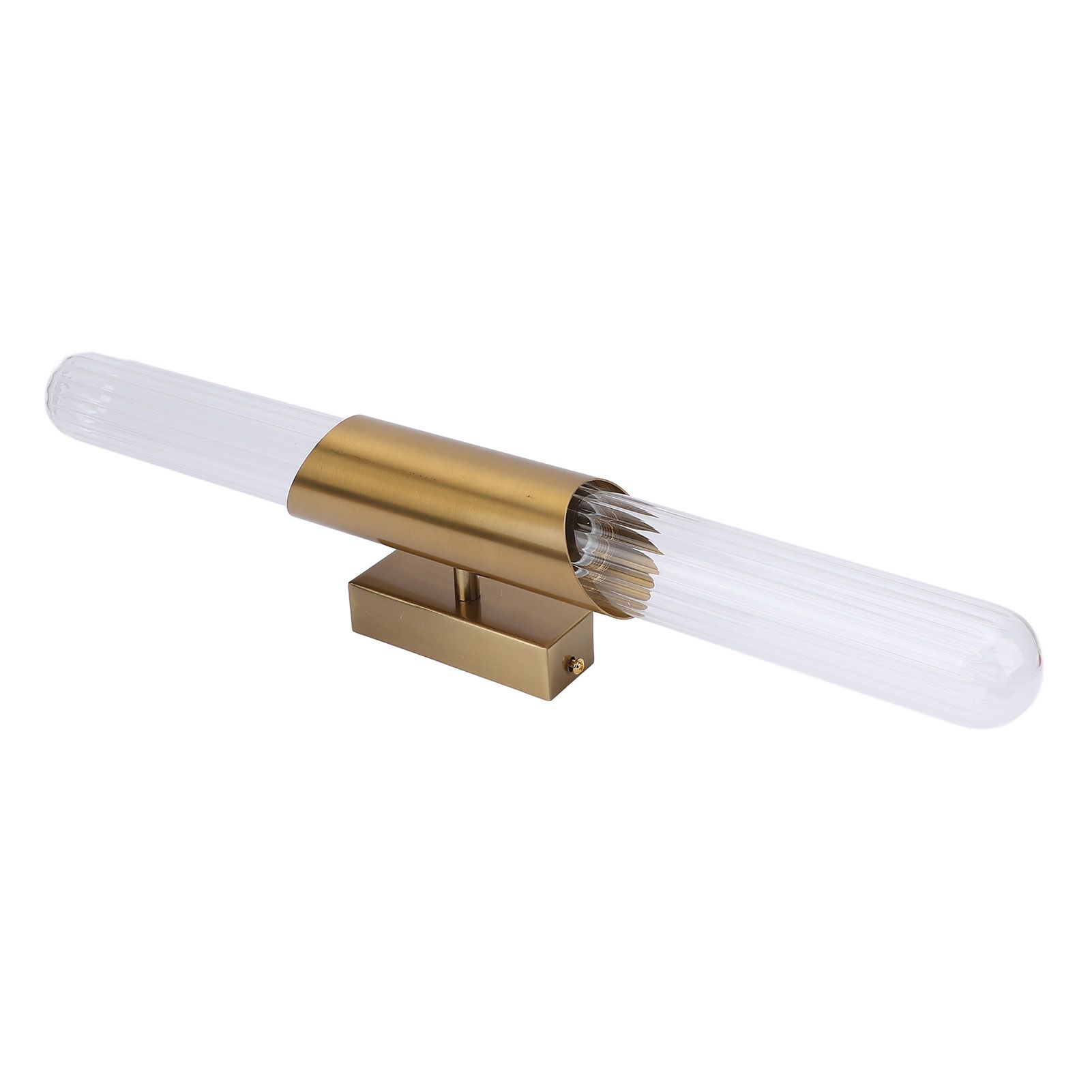 Wall Light Fixture Gold Brushed Metal Glass Lampshade Elegant Modern Wall view 9