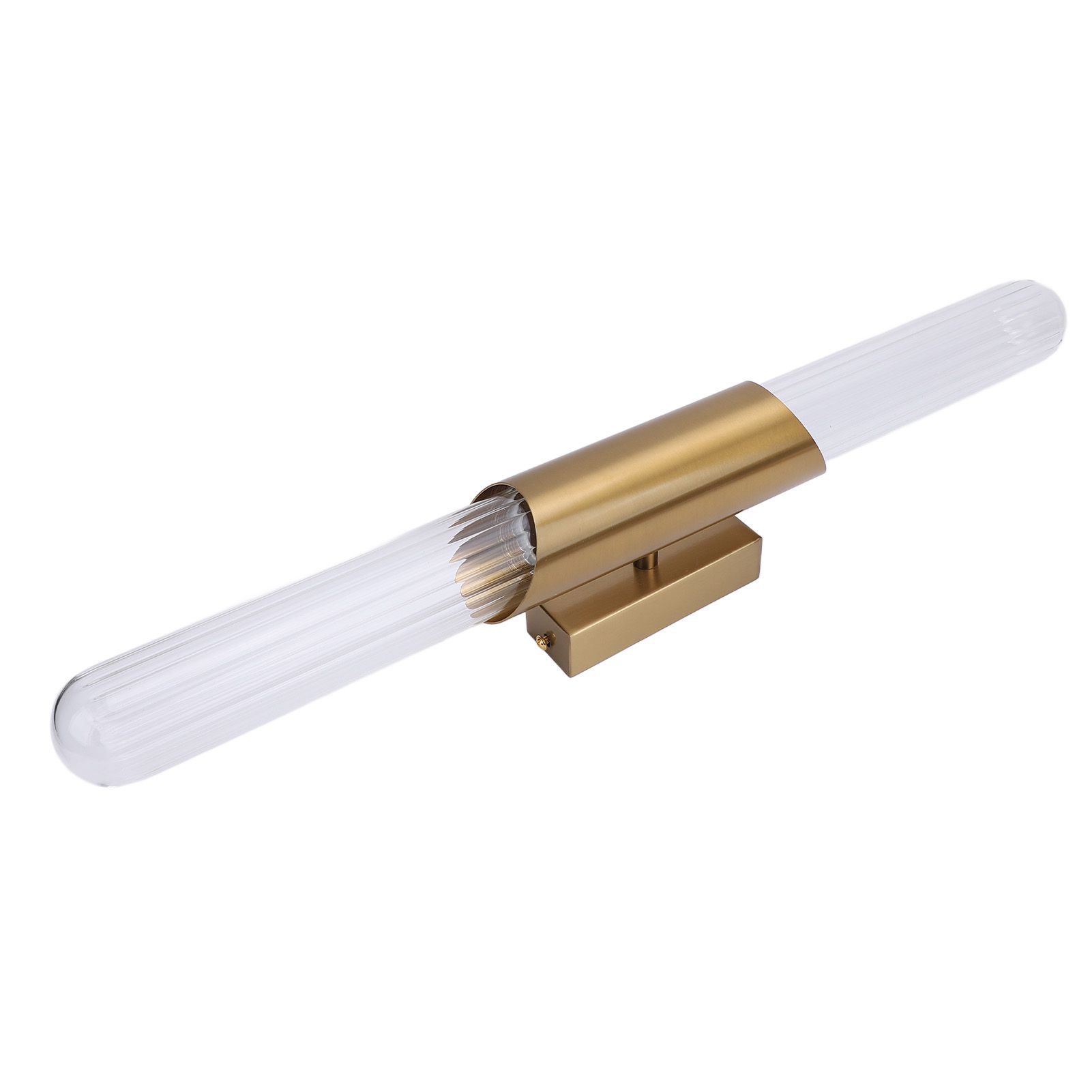 Wall Light Fixture Gold Brushed Metal Glass Lampshade Elegant Modern Wall view 11
