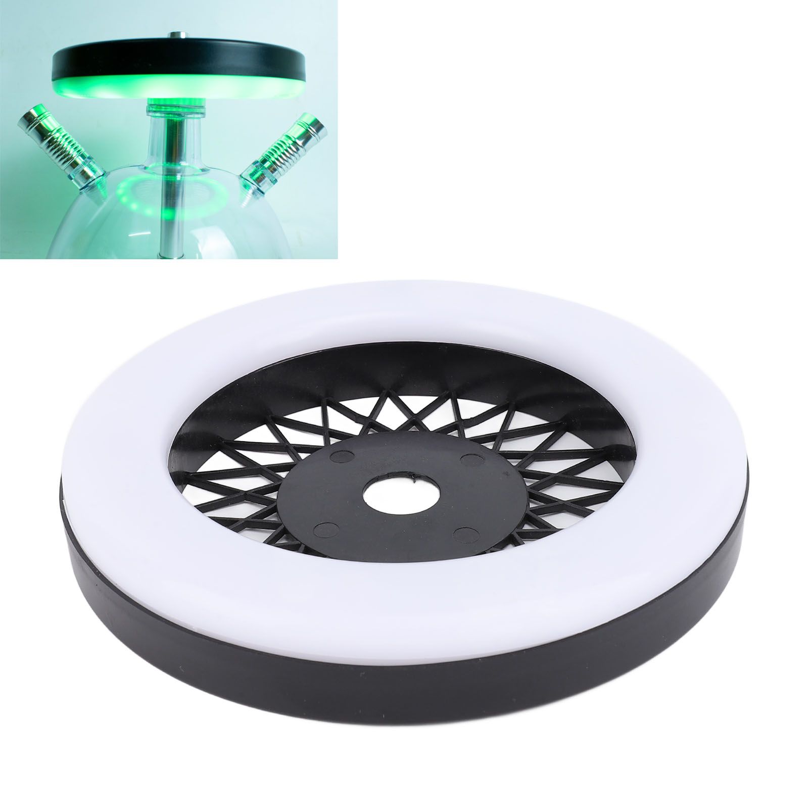Hookah LED Light RGB 16 Colors Lighting Hookah Round Lamp Panel with Remote view 12