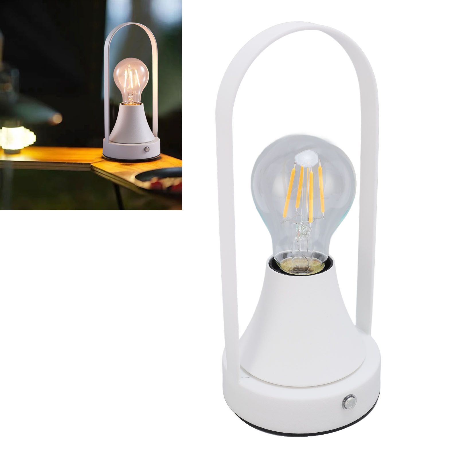 Touch Bedside Desk Lamp Rechargeable Nightstand Light Dimmable Warm Night Lamp view 12