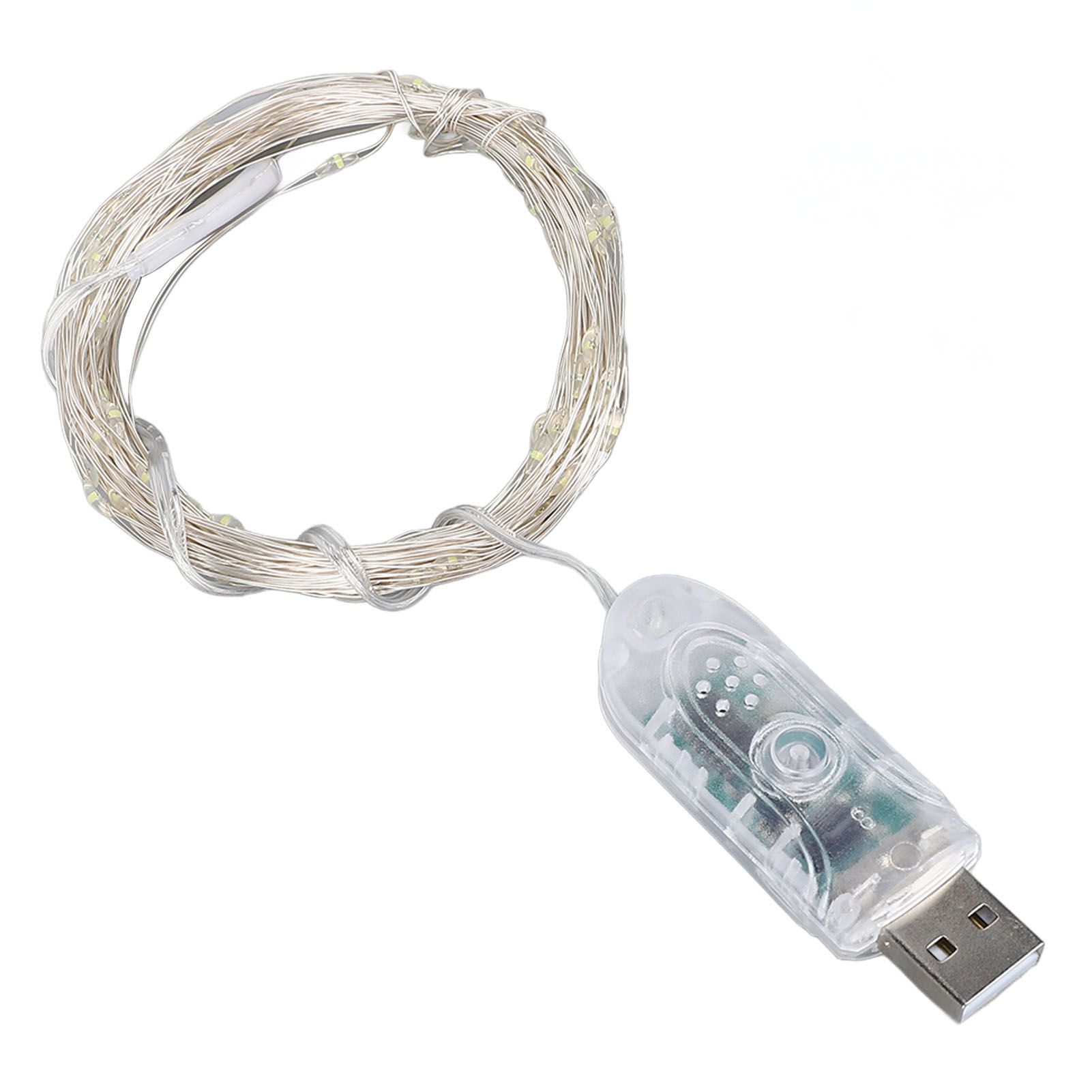 Smart Fairy Light USB Plug in 33ft 100 LED Beads Remote Control LED Party view 4