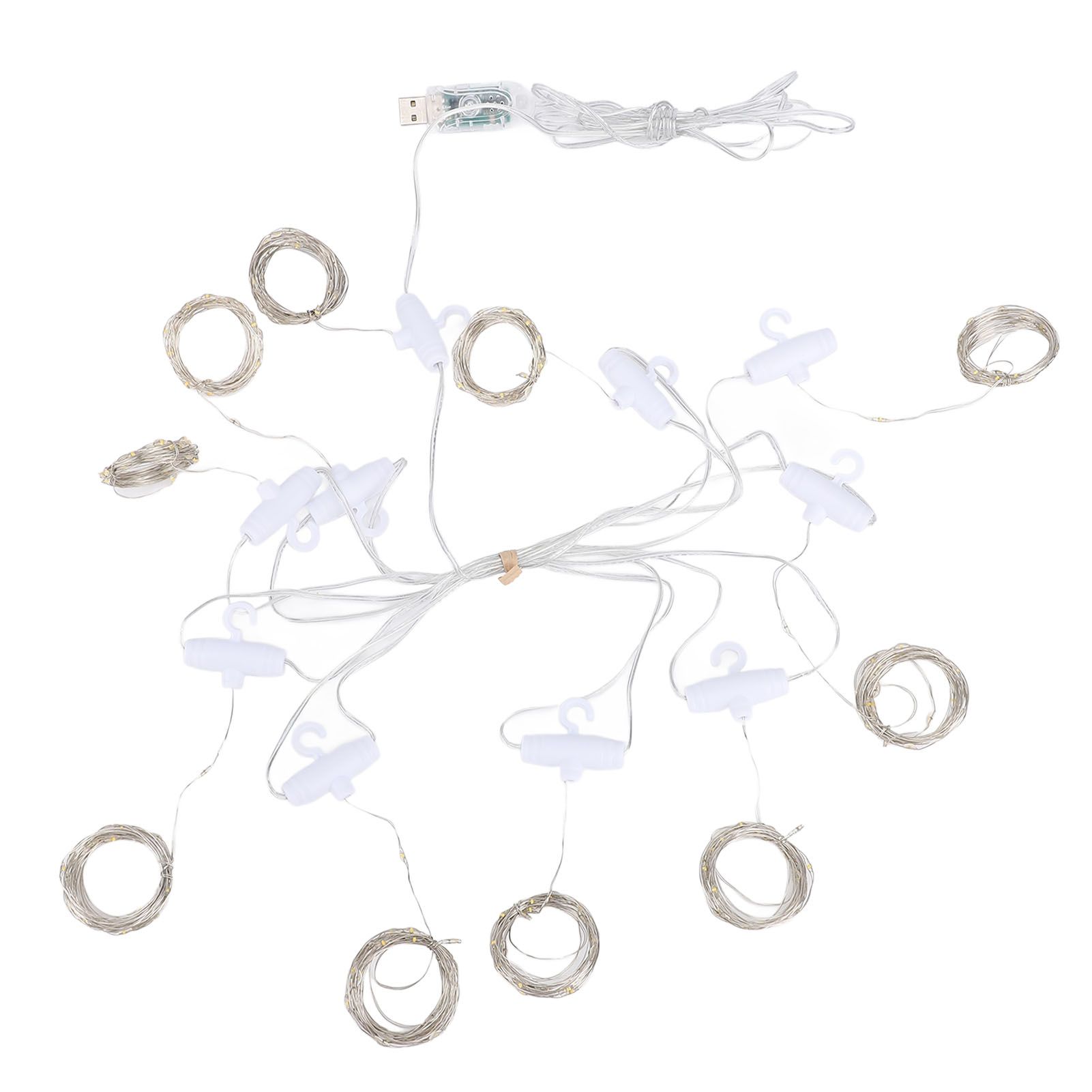 Fairy Curtain Lights 9.8ft 300 LED with APP Remote 8 Mode USB Plug in Water view 5