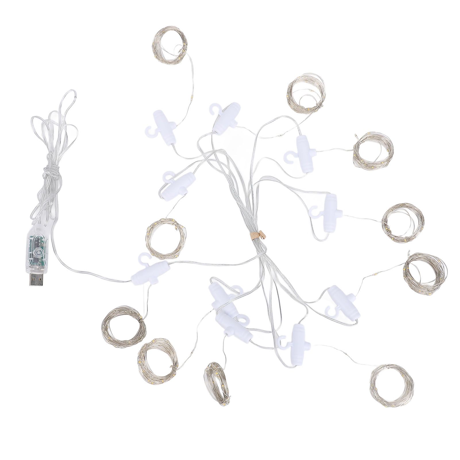 Fairy Curtain Lights 9.8ft 300 LED with APP Remote 8 Mode USB Plug in Water view 7