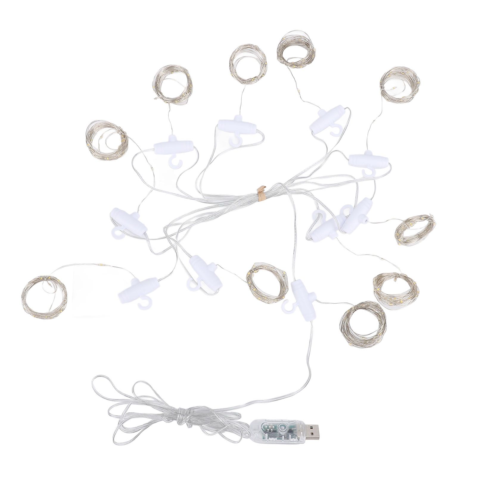 Fairy Curtain Lights 9.8ft 300 LED with APP Remote 8 Mode USB Plug in Water view 3