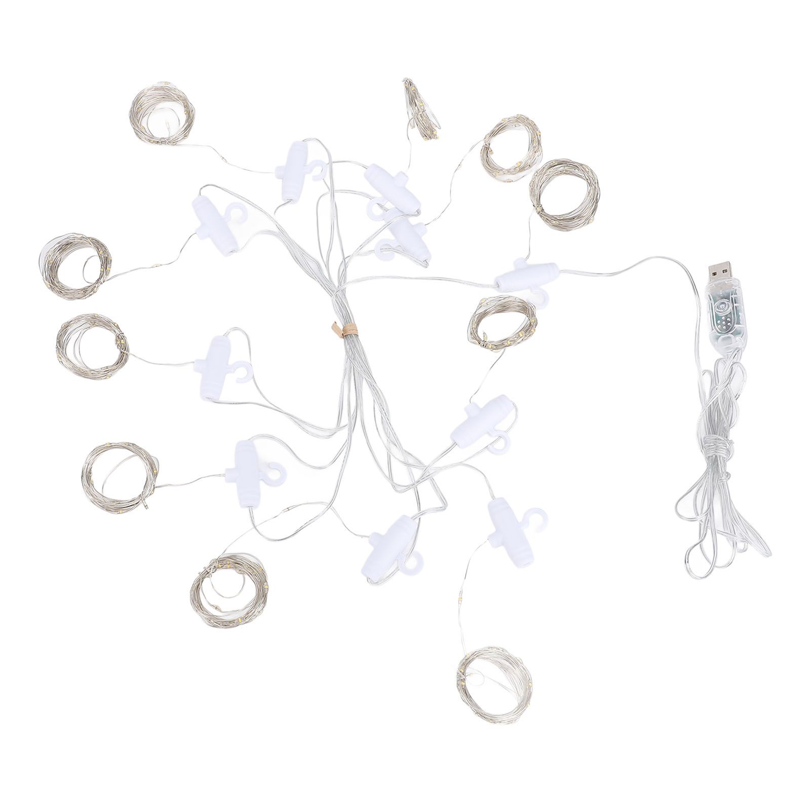 Fairy Curtain Lights 9.8ft 300 LED with APP Remote 8 Mode USB Plug in Water view 4