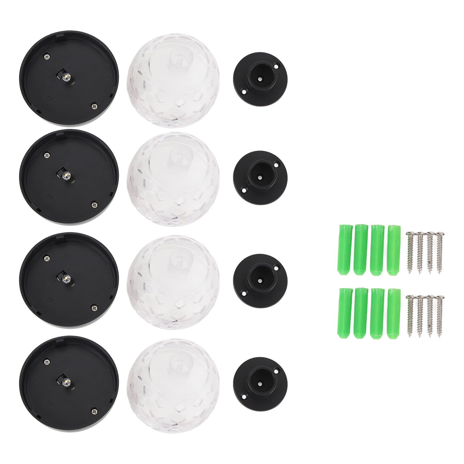 4pcs Solar Fence Lights Solar Outdoor Wall Lights Up Down Lighting IP65 Water view 3