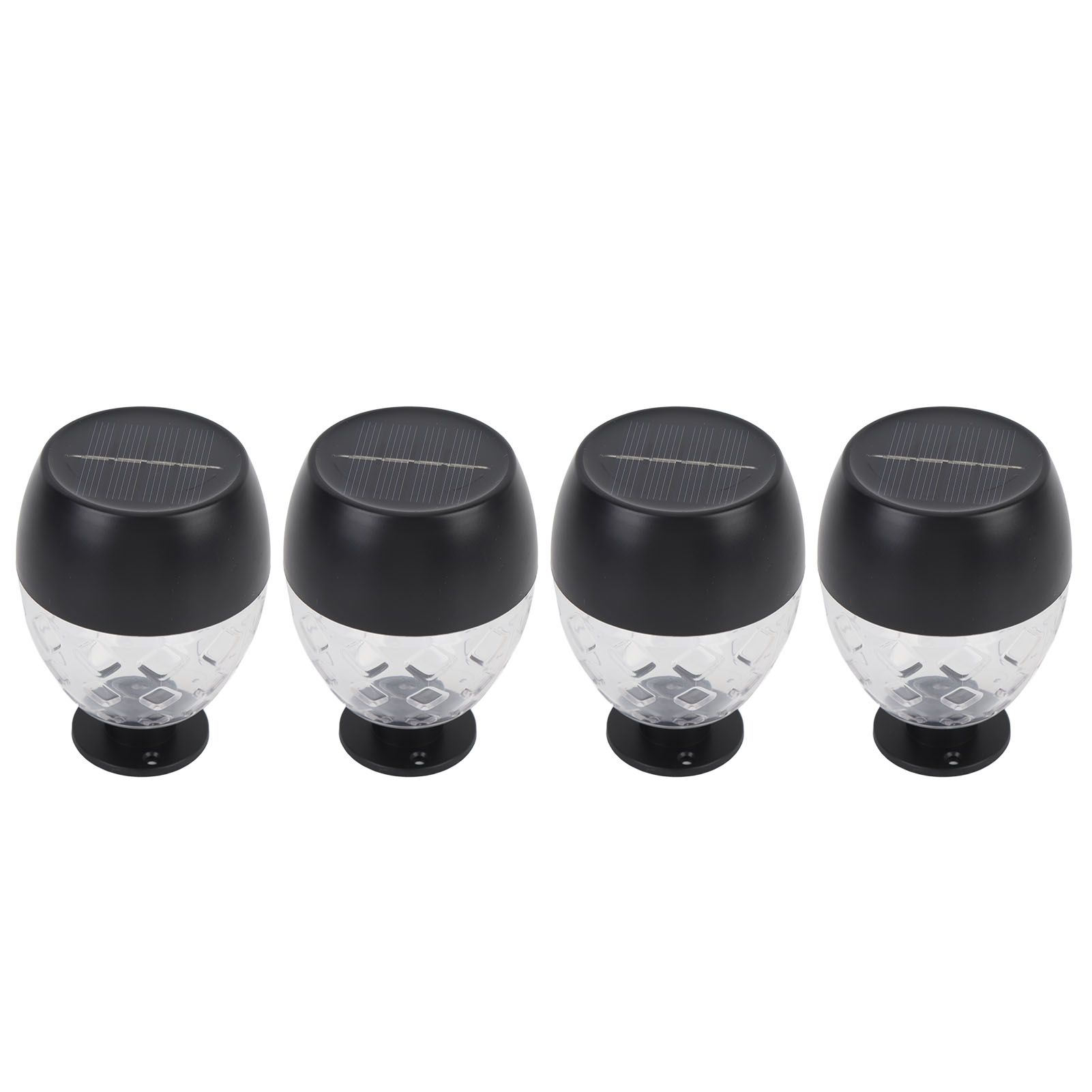 4pcs Solar Fence Lights Solar Outdoor Wall Lights Up Down Lighting IP65 Water view 4