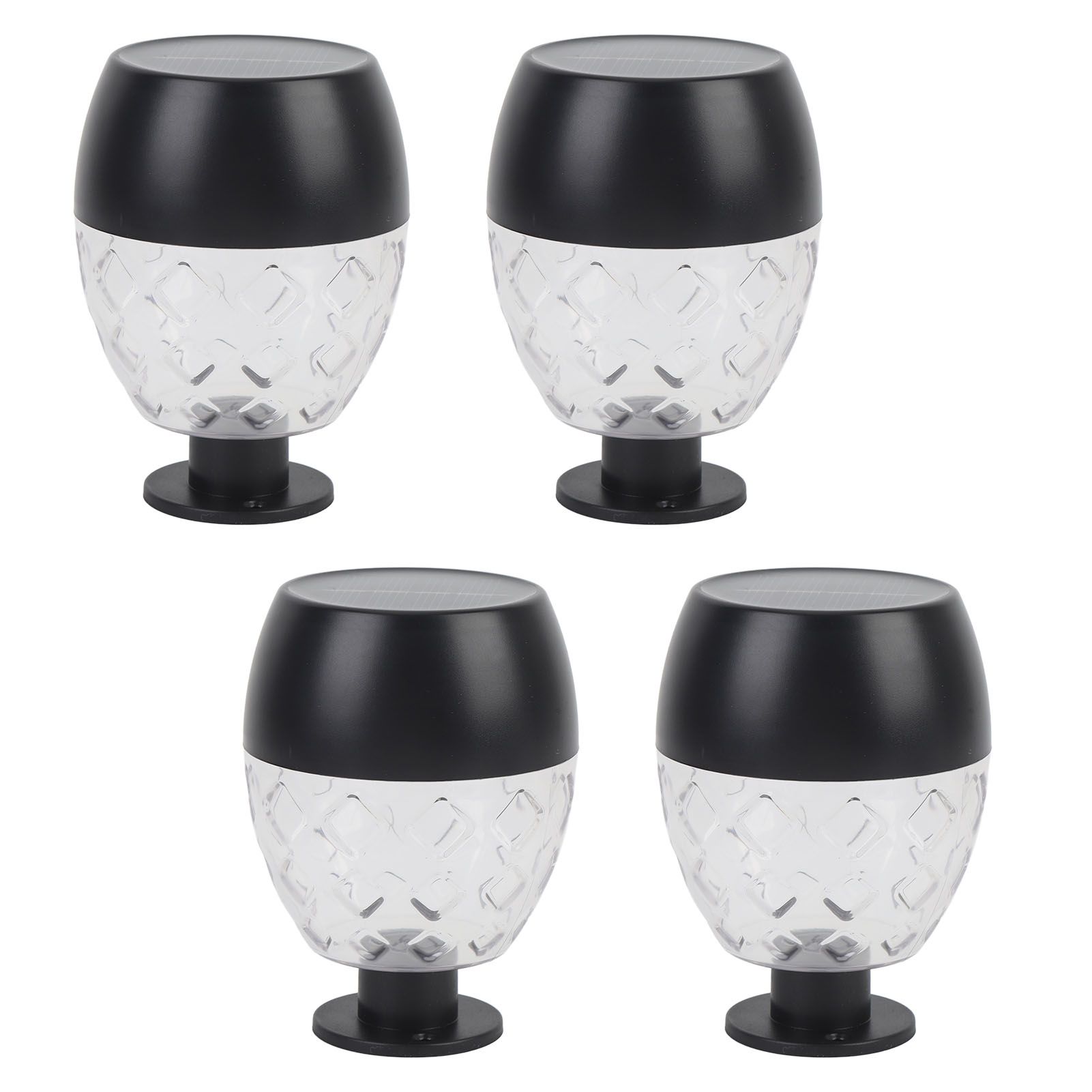 4pcs Solar Fence Lights Solar Outdoor Wall Lights Up Down Lighting IP65 Water view 6