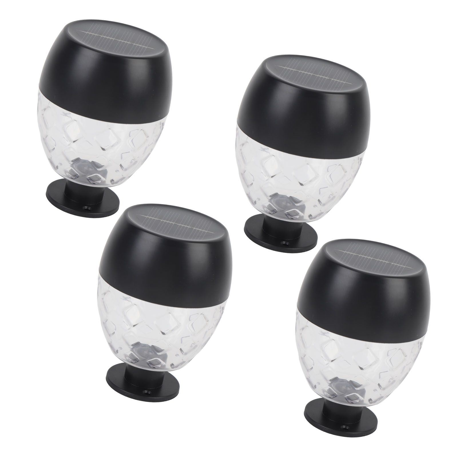 4pcs Solar Fence Lights Solar Outdoor Wall Lights Up Down Lighting IP65 Water view 12