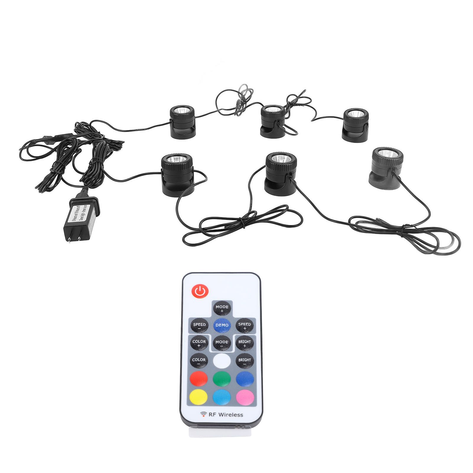 RGB Pond Lights with Timer LED Submersible Underwater Colorful Landscape view 3