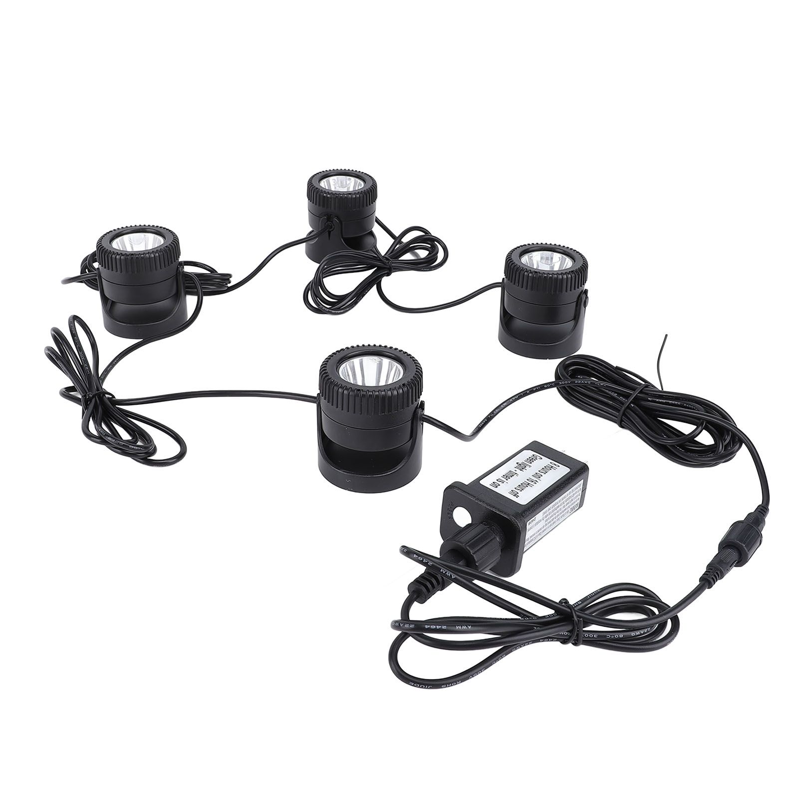 4 in 1 Pond Light with Timer Warm White 3000K to 3200K LED IP68 Water