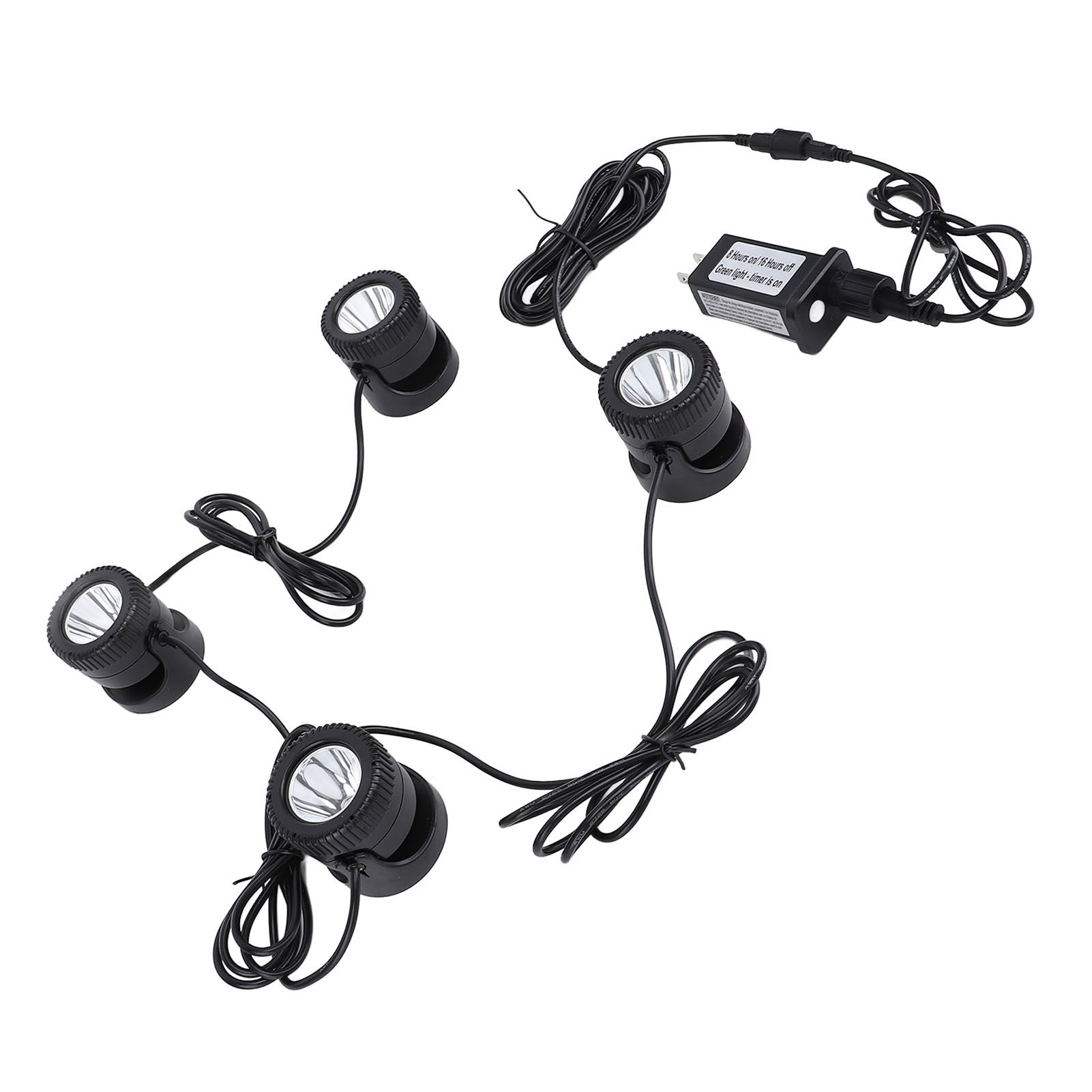 4 in 1 Pond Light with Timer Warm White 3000K to 3200K LED IP68 Water view 5