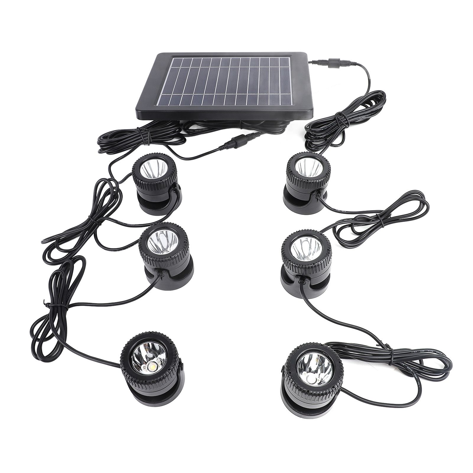 Solar Pond Spotlights 6 in 1 LED Solar Underwater Lights IP68 Water Resistant view 6