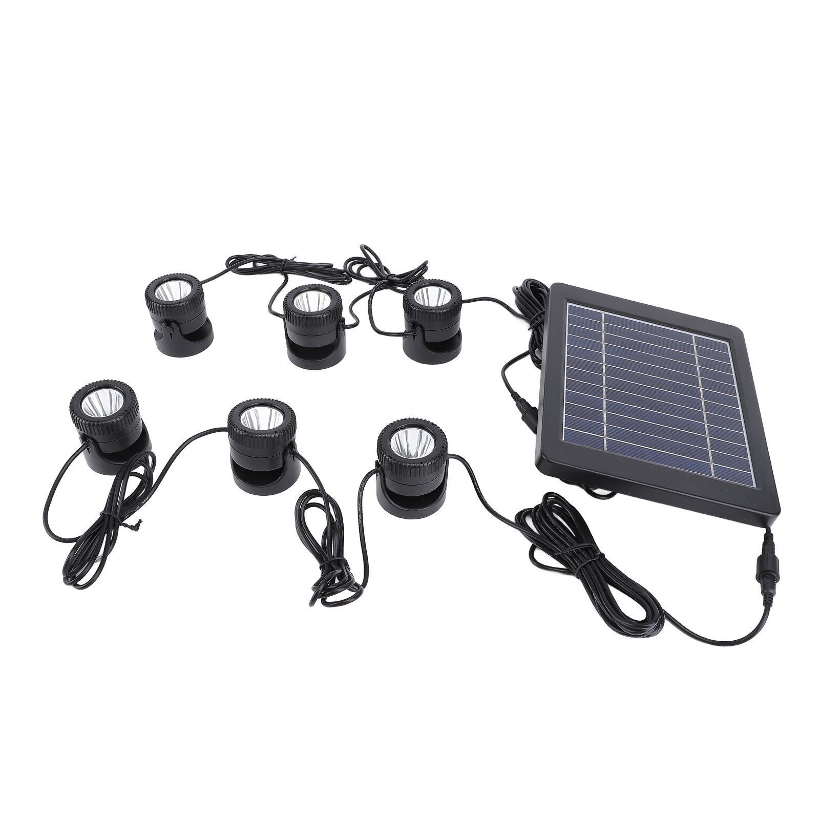 Solar Pond Spotlights 6 in 1 LED Solar Underwater Lights IP68 Water Resistant view 8