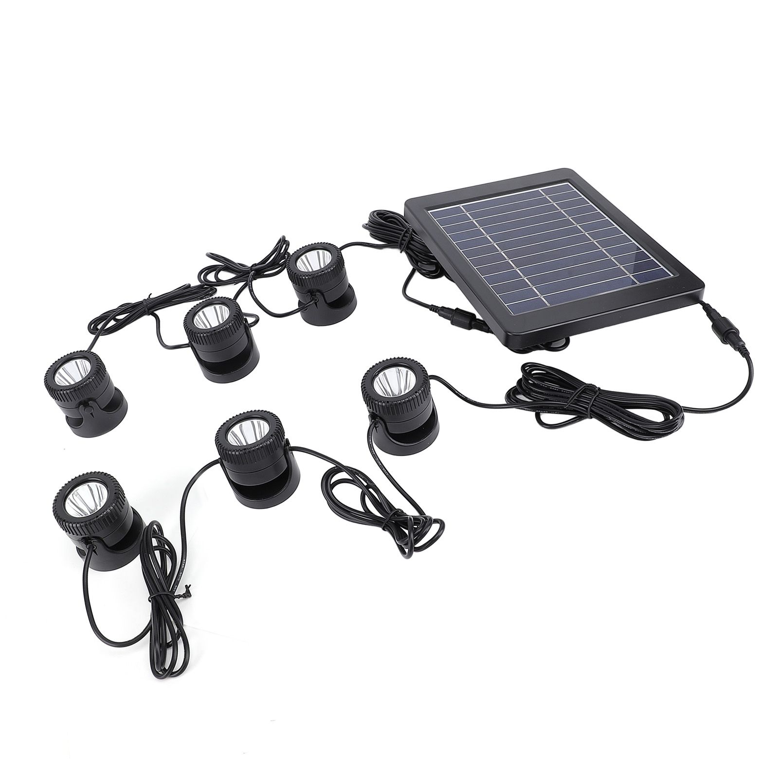 Solar Pond Spotlights 6 in 1 LED Solar Underwater Lights IP68 Water Resistant view 9