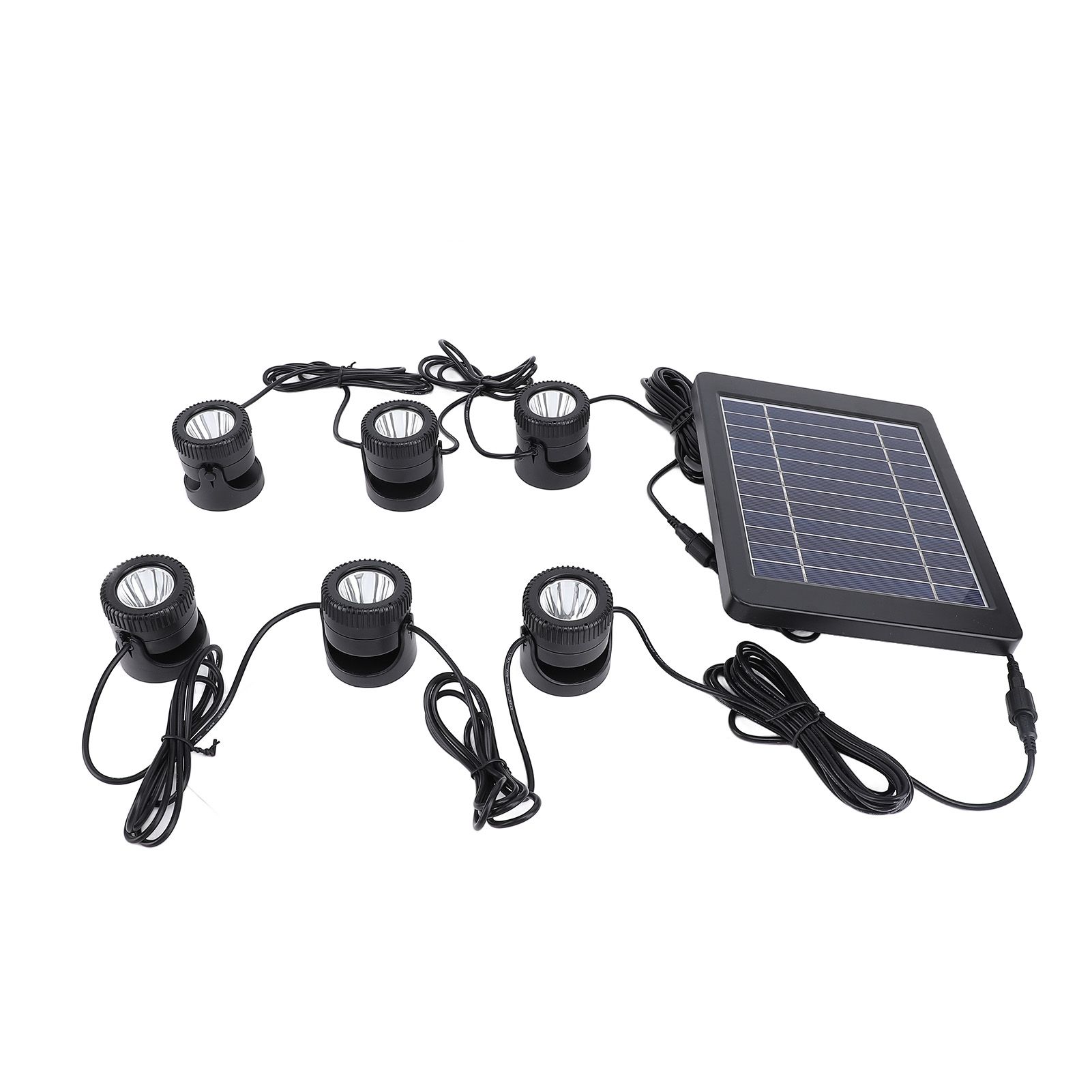 Solar Pond Spotlights 6 in 1 LED Solar Underwater Lights IP68 Water Resistant view 10