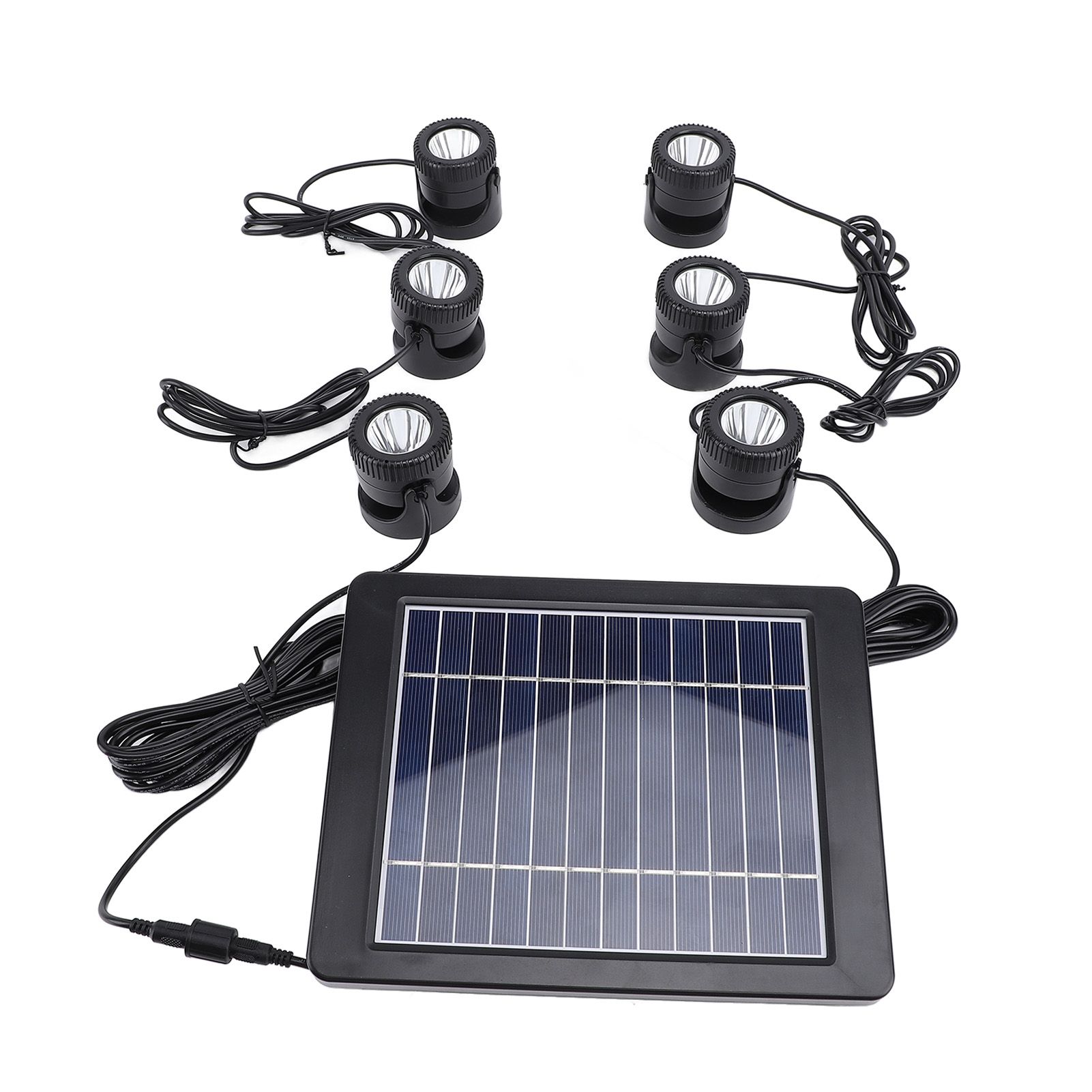 Solar Pond Spotlights 6 in 1 LED Solar Underwater Lights IP68 Water Resistant view 11
