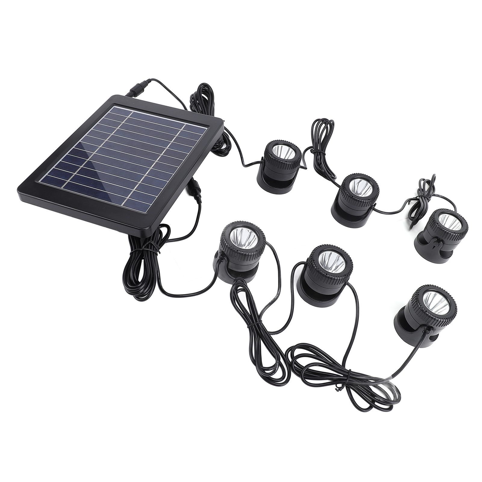 Solar Pond Spotlights 6 in 1 LED Solar Underwater Lights IP68 Water Resistant view 12