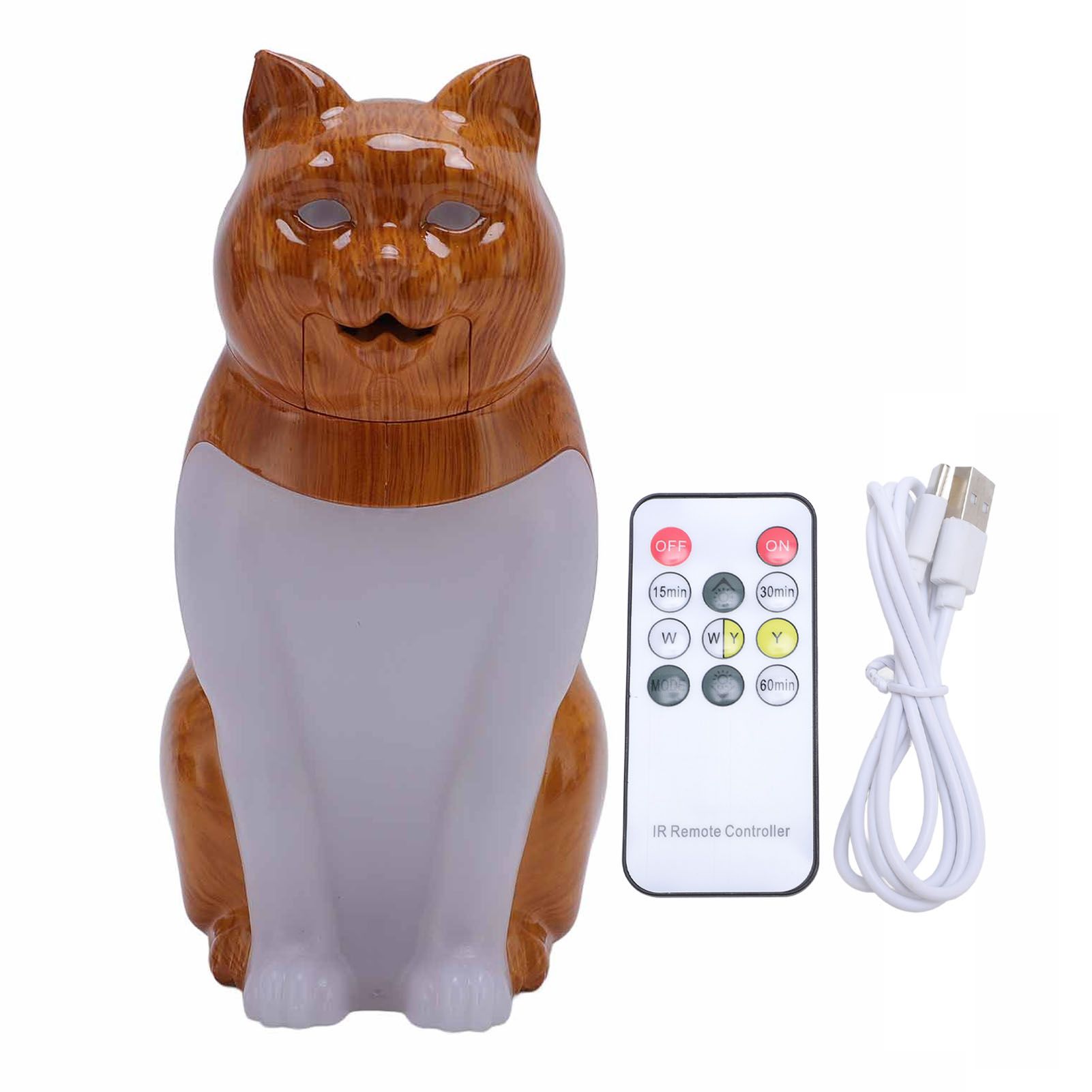 Cat Table Lamp USB Charging Sound Effect Stepless Dimming 3 Color Temperature view 3