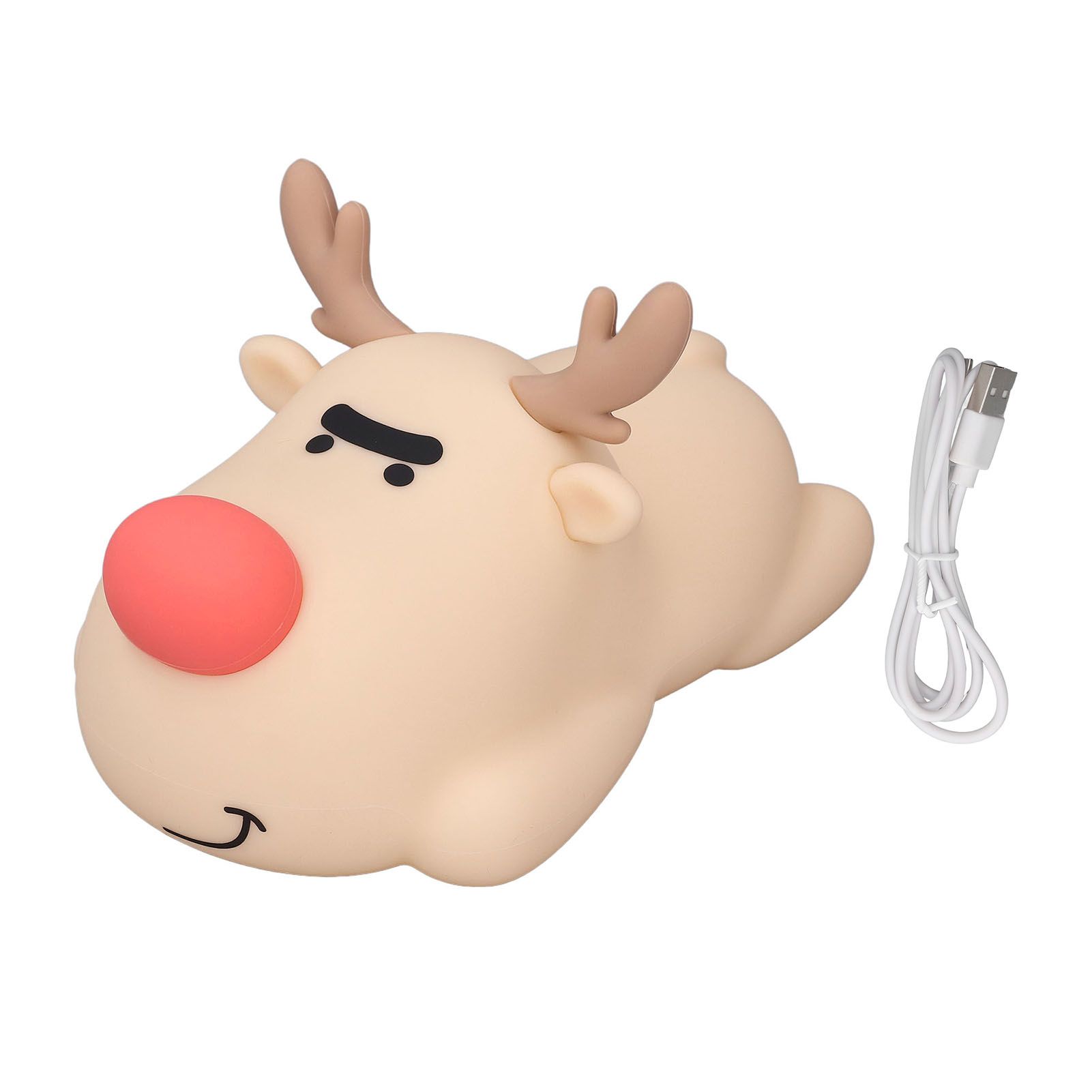 Nursery Night Light Cute Reindeer 3 Level Brightness Dimmable 30min Timer USB view 3