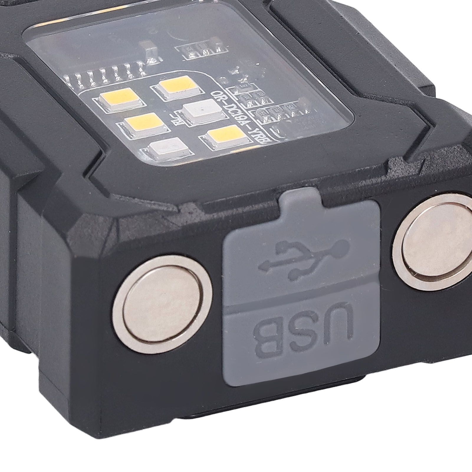 COB Flashlight LED Magnetic USB Rechargeable High Brightness Lamp Head view 5