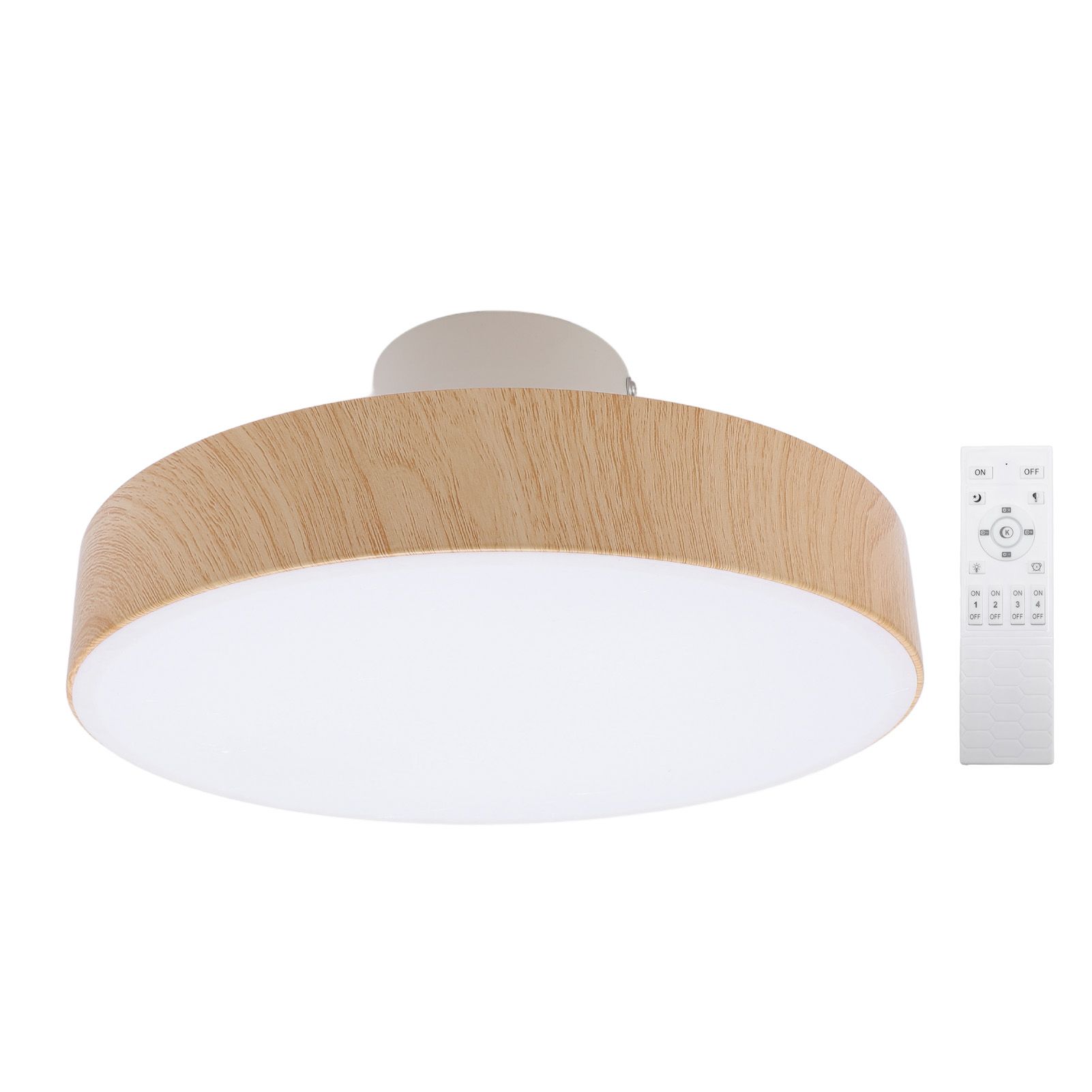 Modern LED Ceiling Light Minimalist Round Ceiling Lamp Fixture with Remote 3 view 3