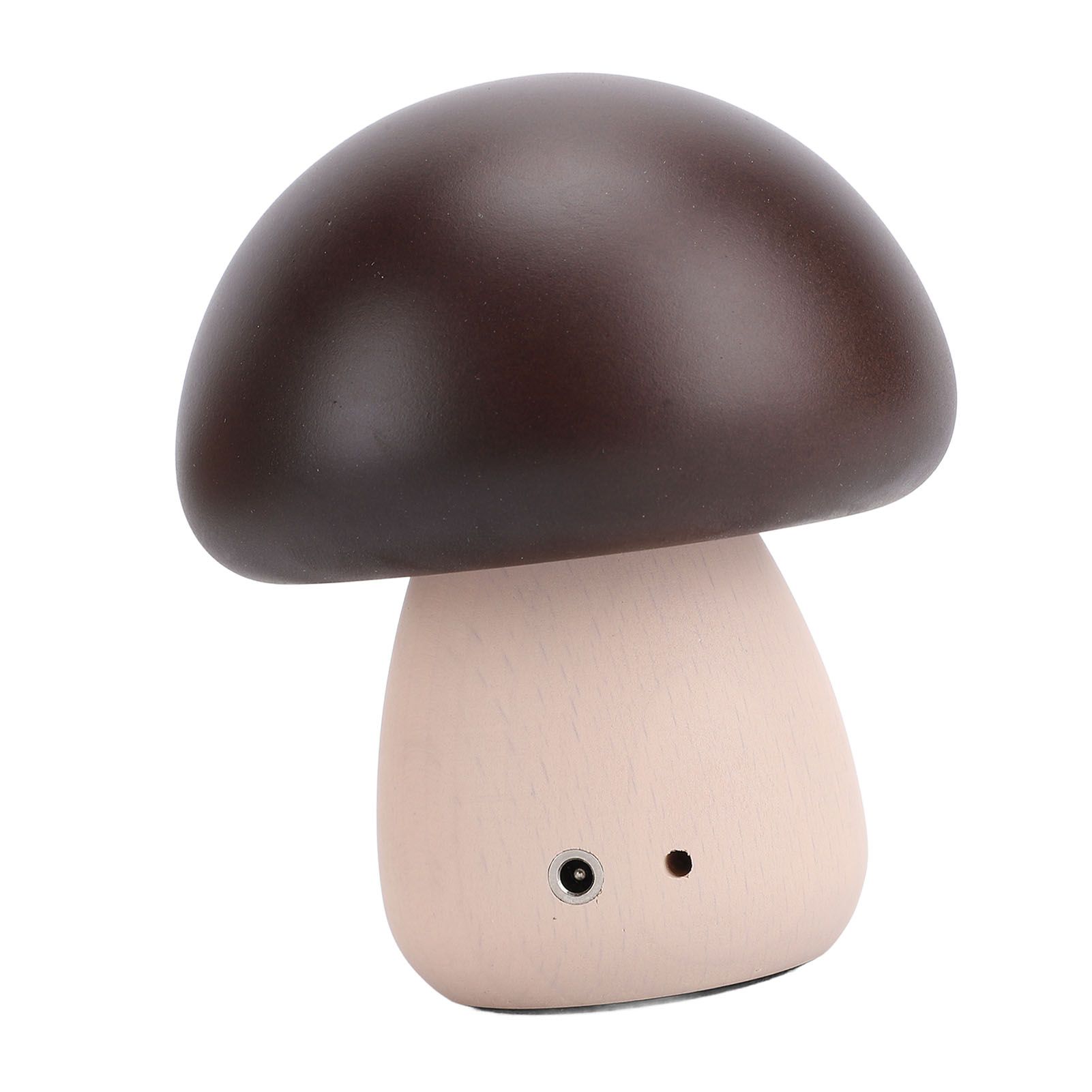 Small Wood Mushroom Lamp Night Light Cordless Bedside Touch Lamp USB view 4