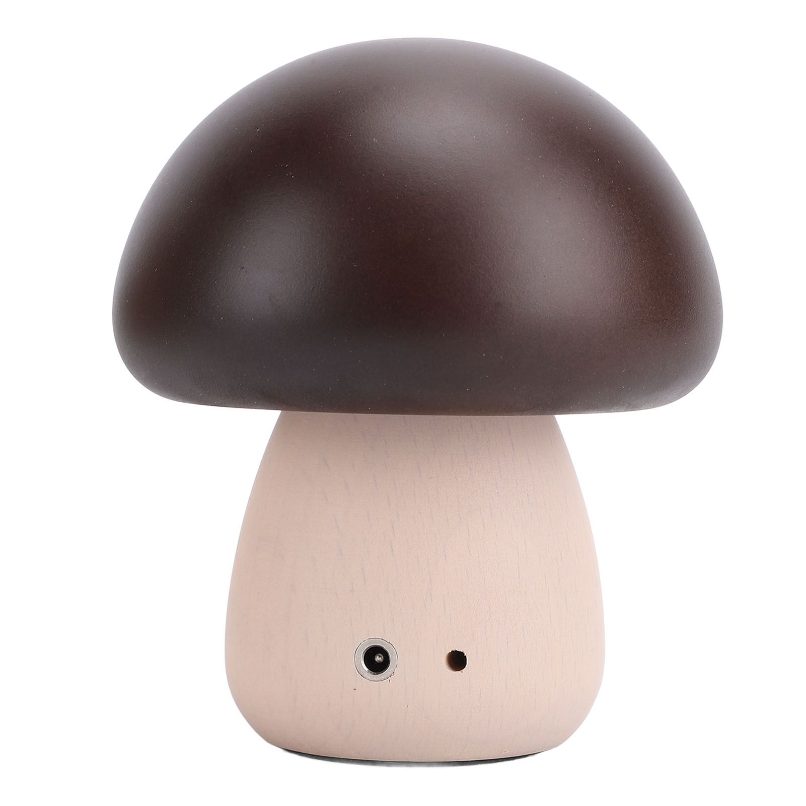 Small Wood Mushroom Lamp Night Light Cordless Bedside Touch Lamp USB view 9