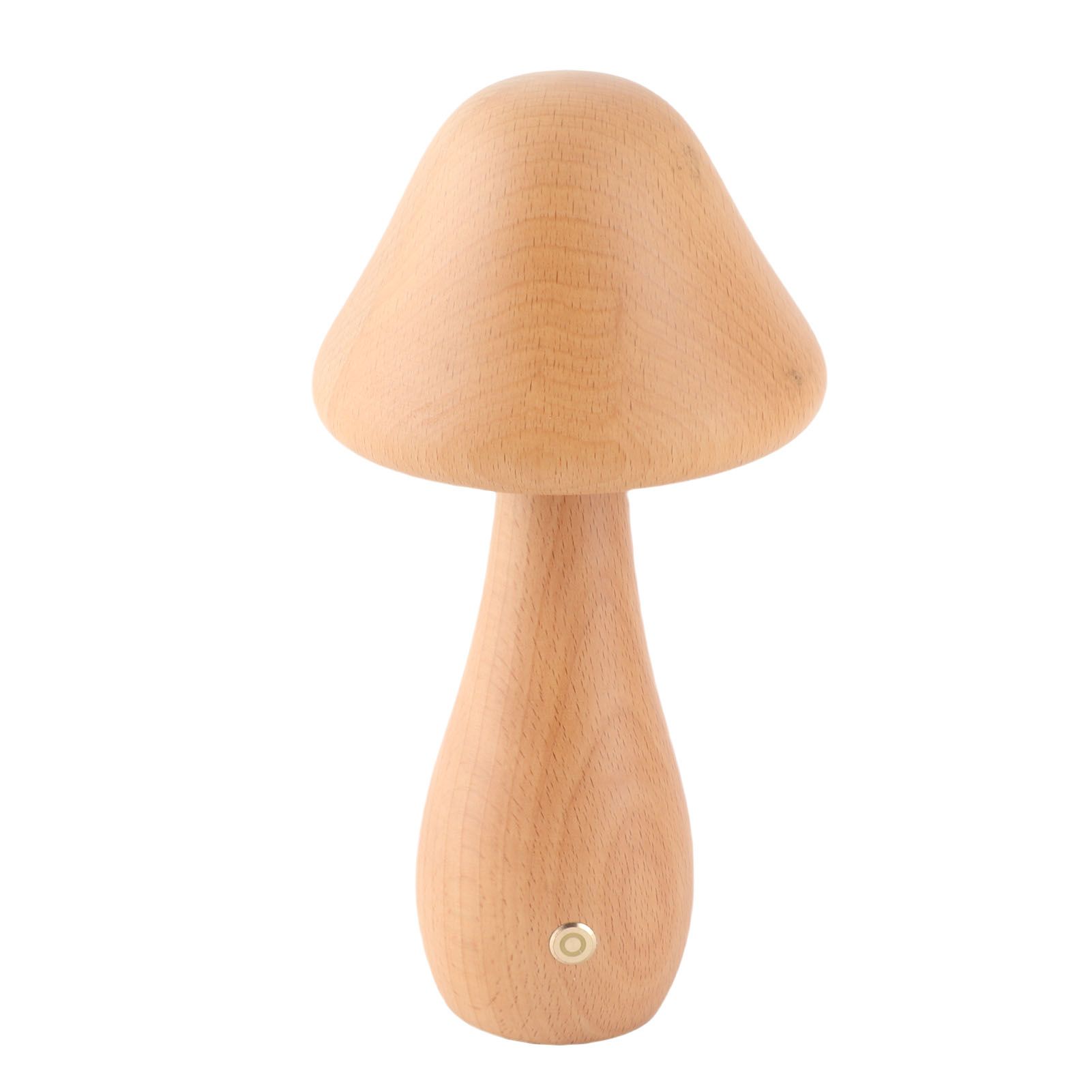 Wooden Mushroom Lamp 3000K 4000K 6000K Stepless Dimmable Touch Control 150 view 2