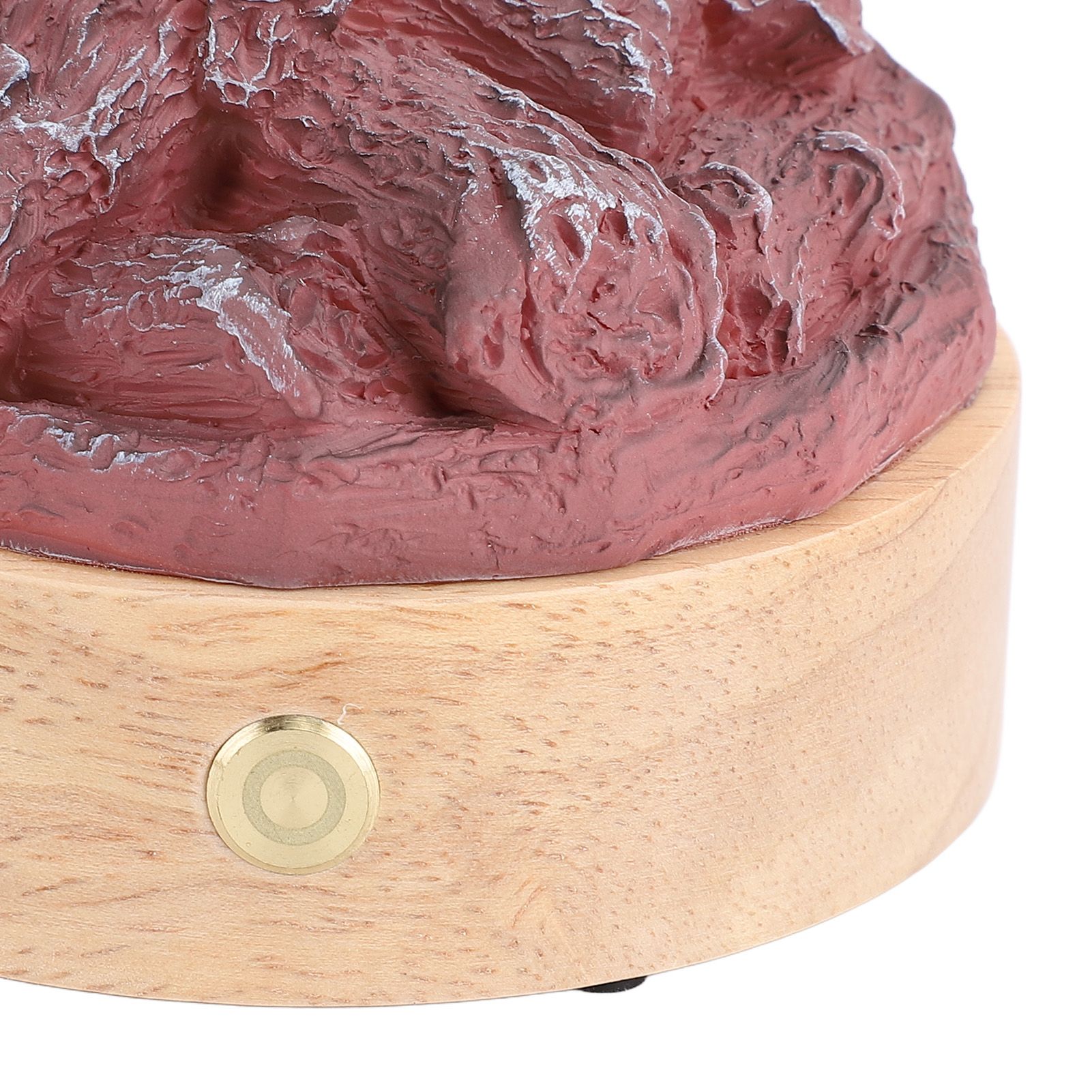 LED Artificial Flame Lamp Wood Resin Battery Operated Simulation Charcoal Lamp view 2