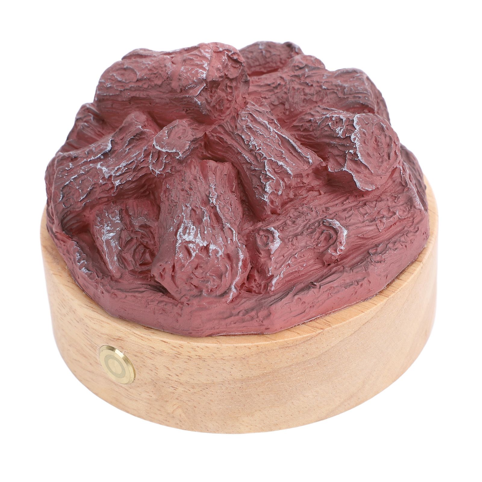 LED Artificial Flame Lamp Wood Resin Battery Operated Simulation Charcoal Lamp view 4