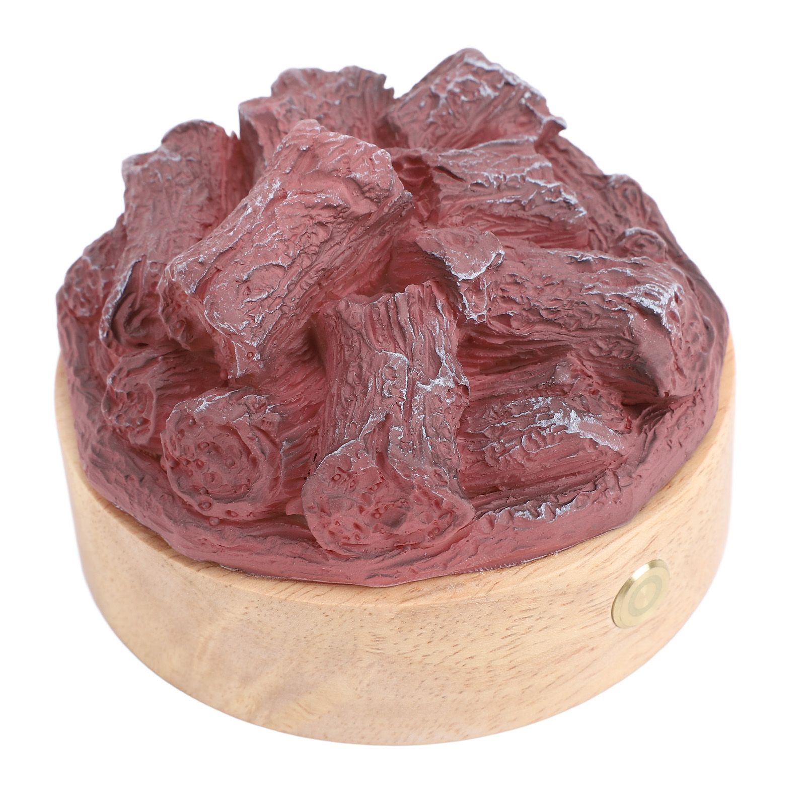 LED Artificial Flame Lamp Wood Resin Battery Operated Simulation Charcoal Lamp view 6