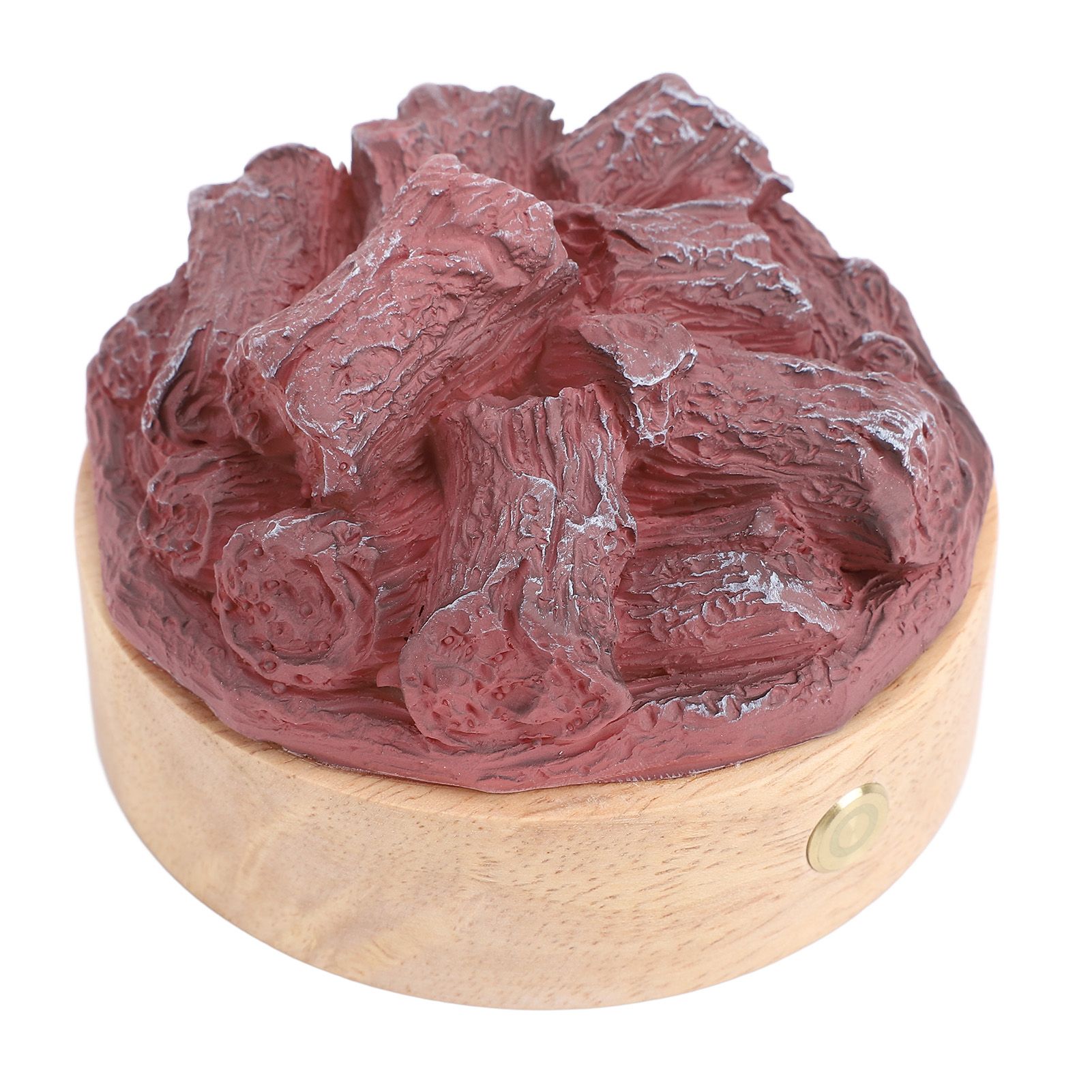LED Artificial Flame Lamp Wood Resin Battery Operated Simulation Charcoal Lamp view 9
