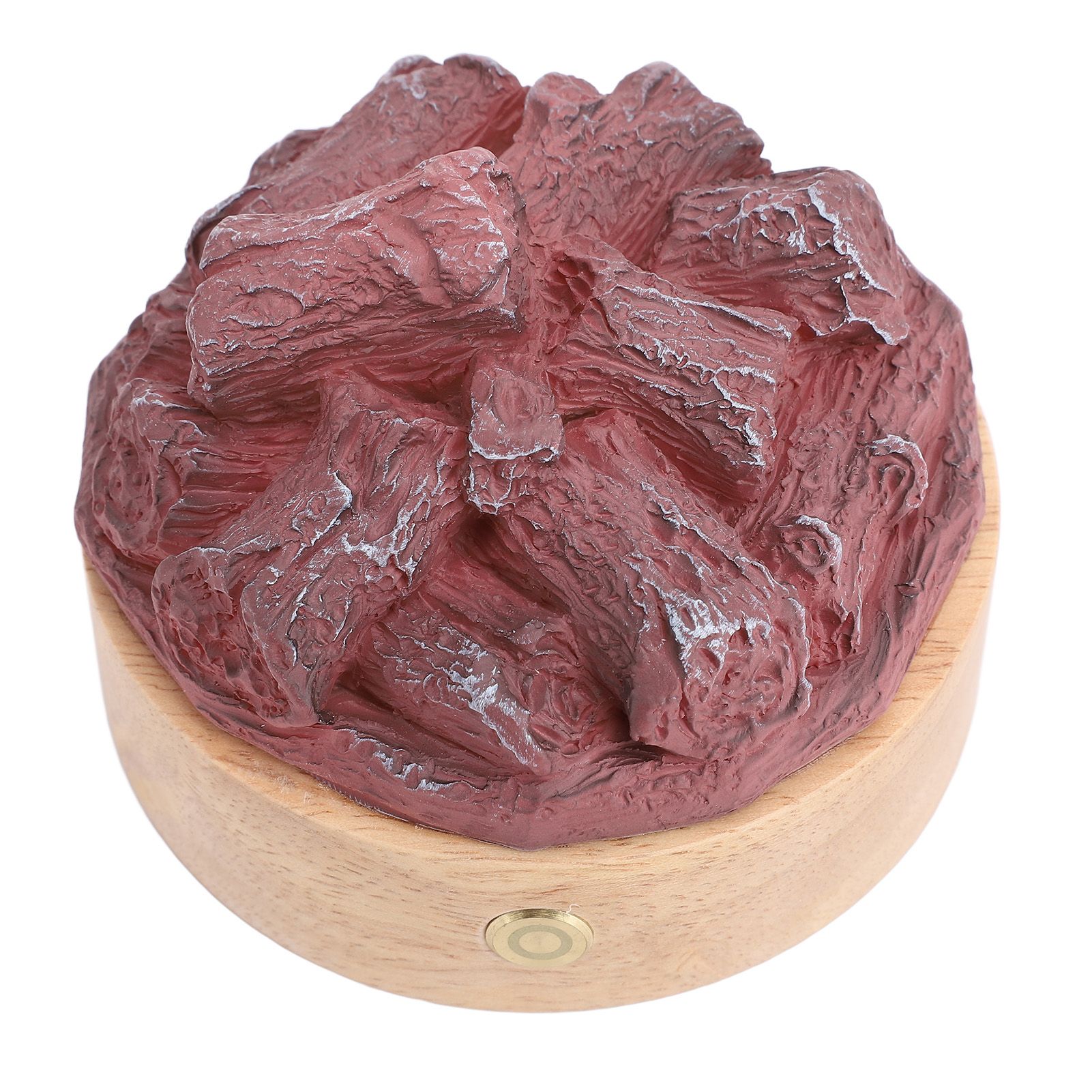 LED Artificial Flame Lamp Wood Resin Battery Operated Simulation Charcoal Lamp view 10