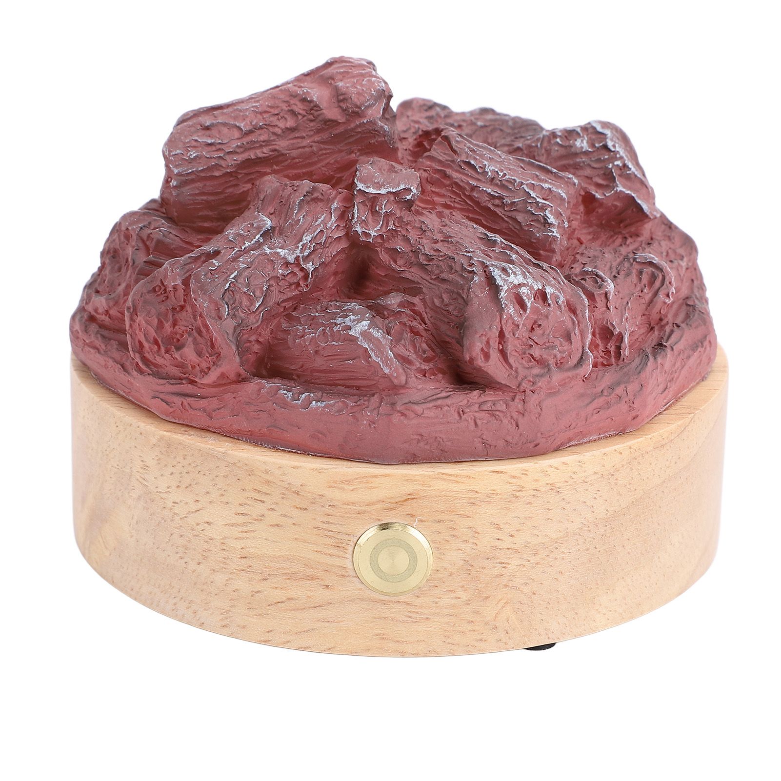 LED Artificial Flame Lamp Wood Resin Battery Operated Simulation Charcoal Lamp view 11