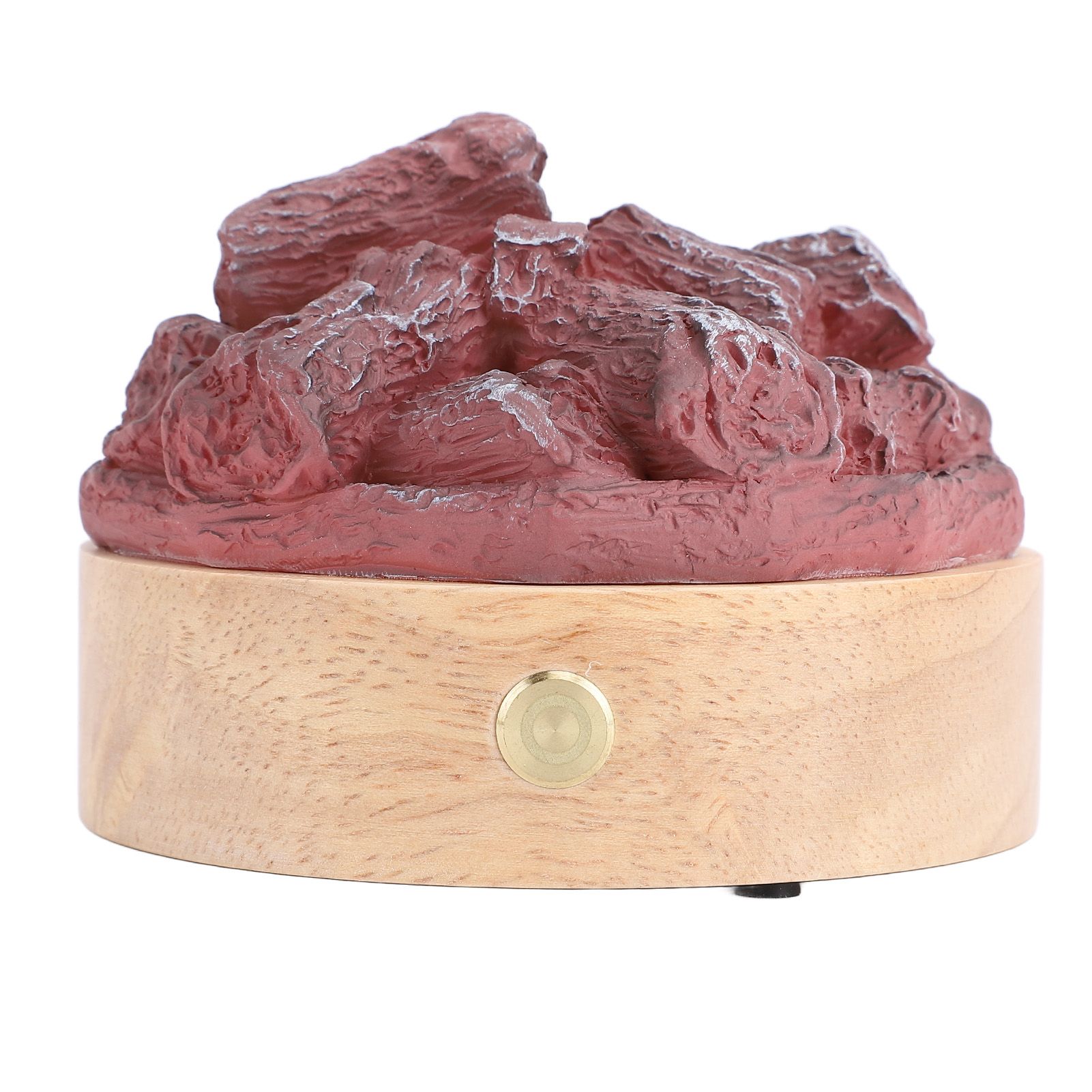 LED Artificial Flame Lamp Wood Resin Battery Operated Simulation Charcoal Lamp view 12