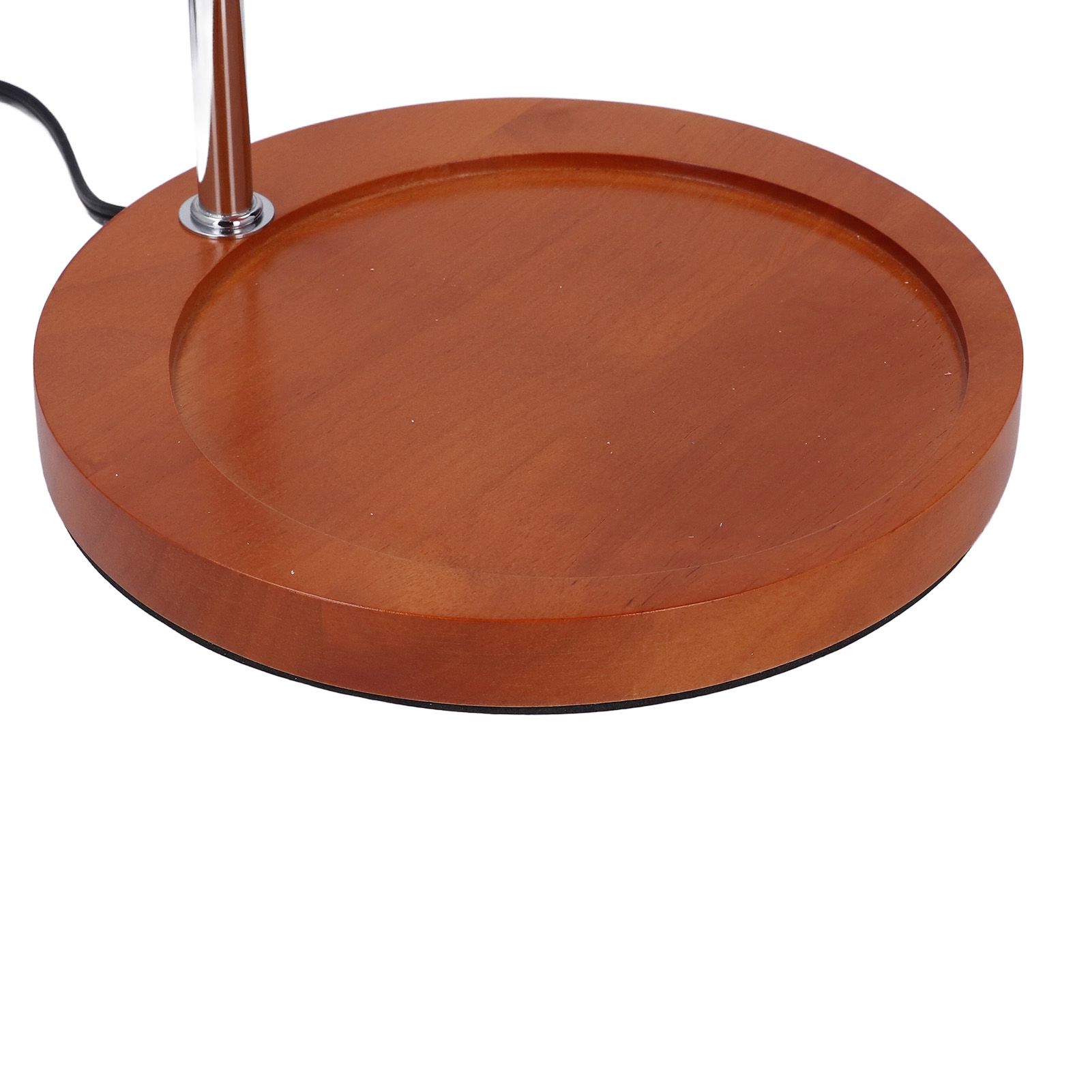 Candle Warmer Lamp with Timer Retro Solid Wood Glass Safe Warm Light Dimmable view 2